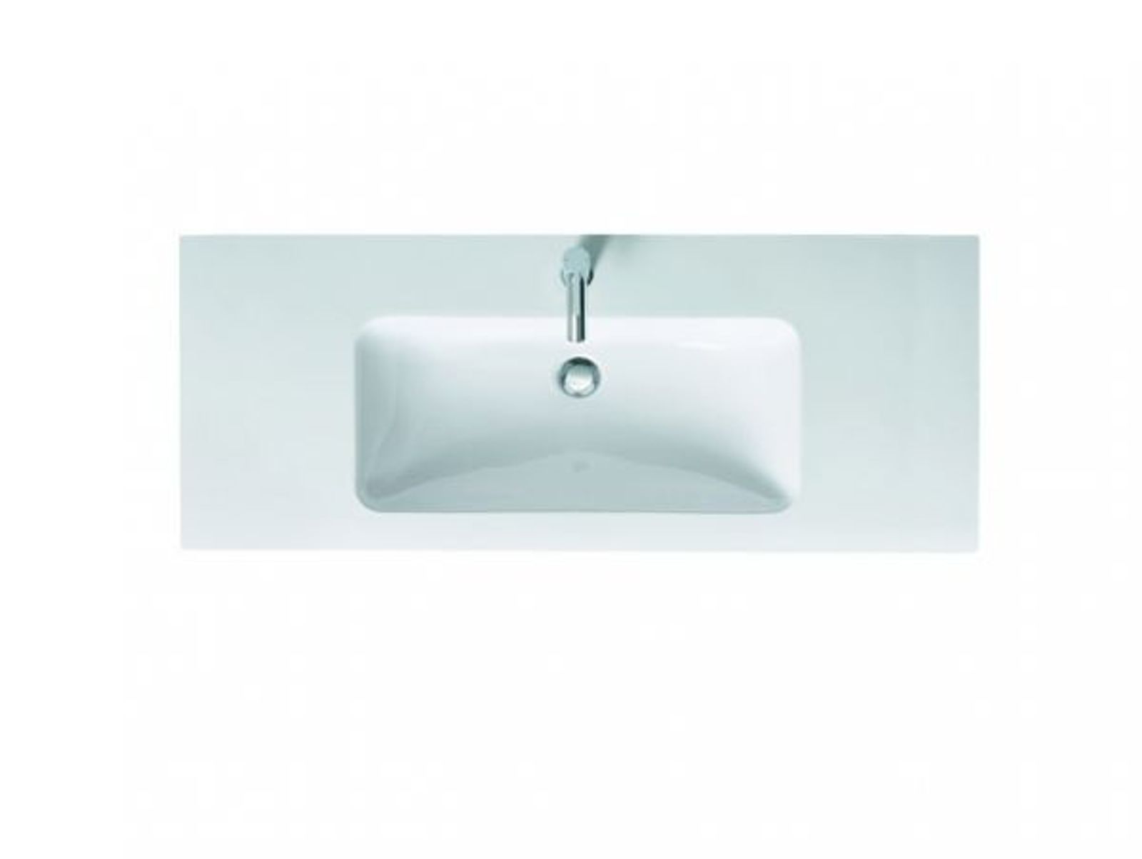 Duravit Möbelwaschtisch ME by Starck 1230 mm m ÜL m HLB 1 HL weiß