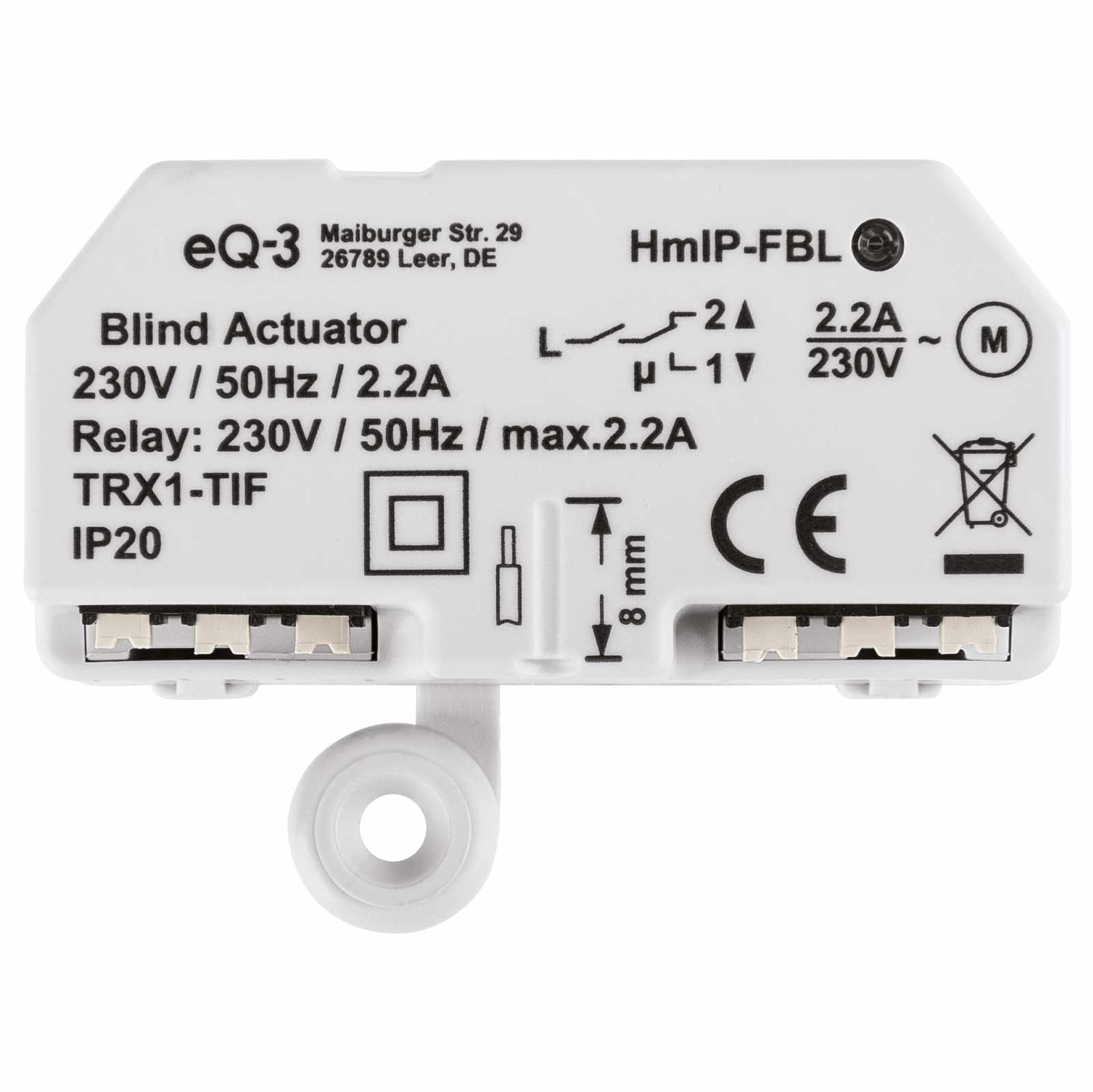 Homematic IP Smart Home Jalousieaktor HmIP-FBL - Unterputz
