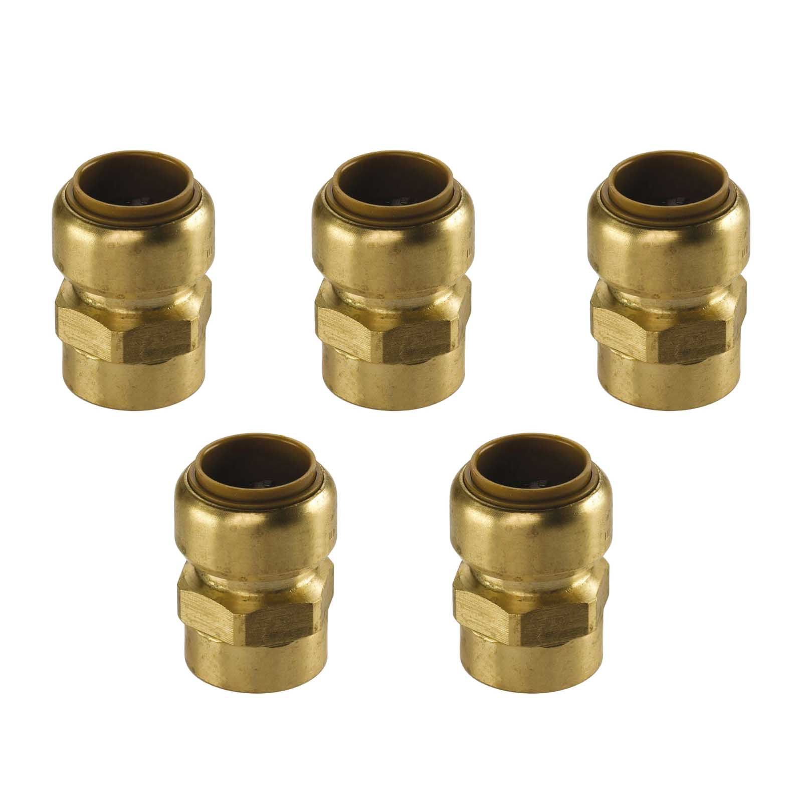 Kupfer Steckfitting Tectite Übergangsverschraubung Innengewinde 22 mm - 3/4" DVGW 5 Stück
