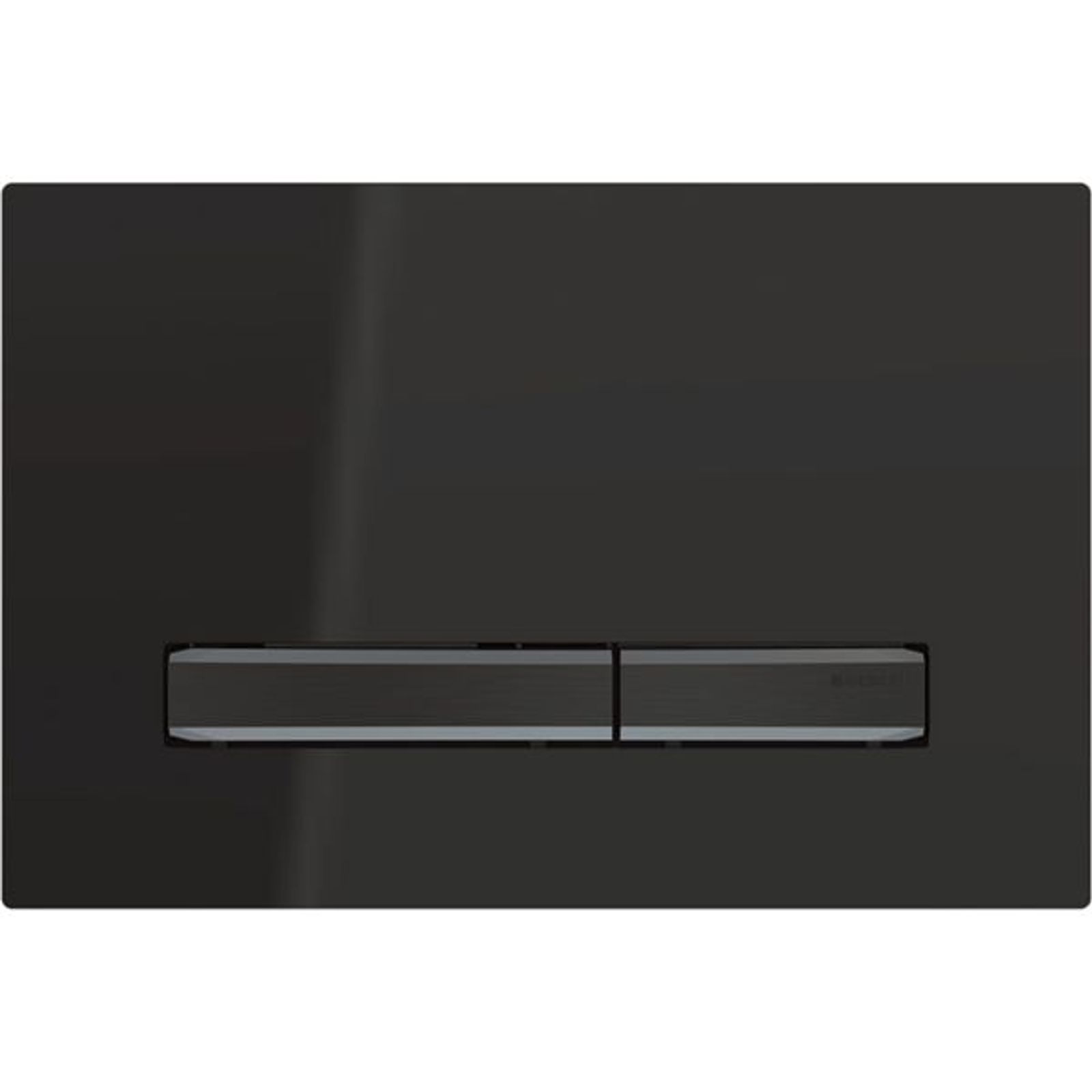 Geberit BetPl Sigma50 für 2-Mengen-Sp schwarzchrom schwarz