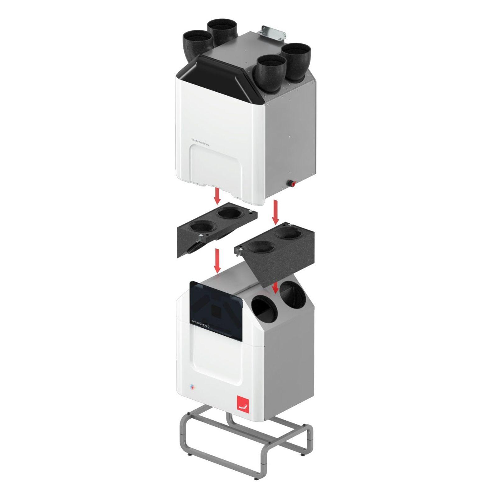 Zehnder ComfoClime Cool Basis-Paket 24 mit Lüftungsgerät ComfoAir Q350 TR
