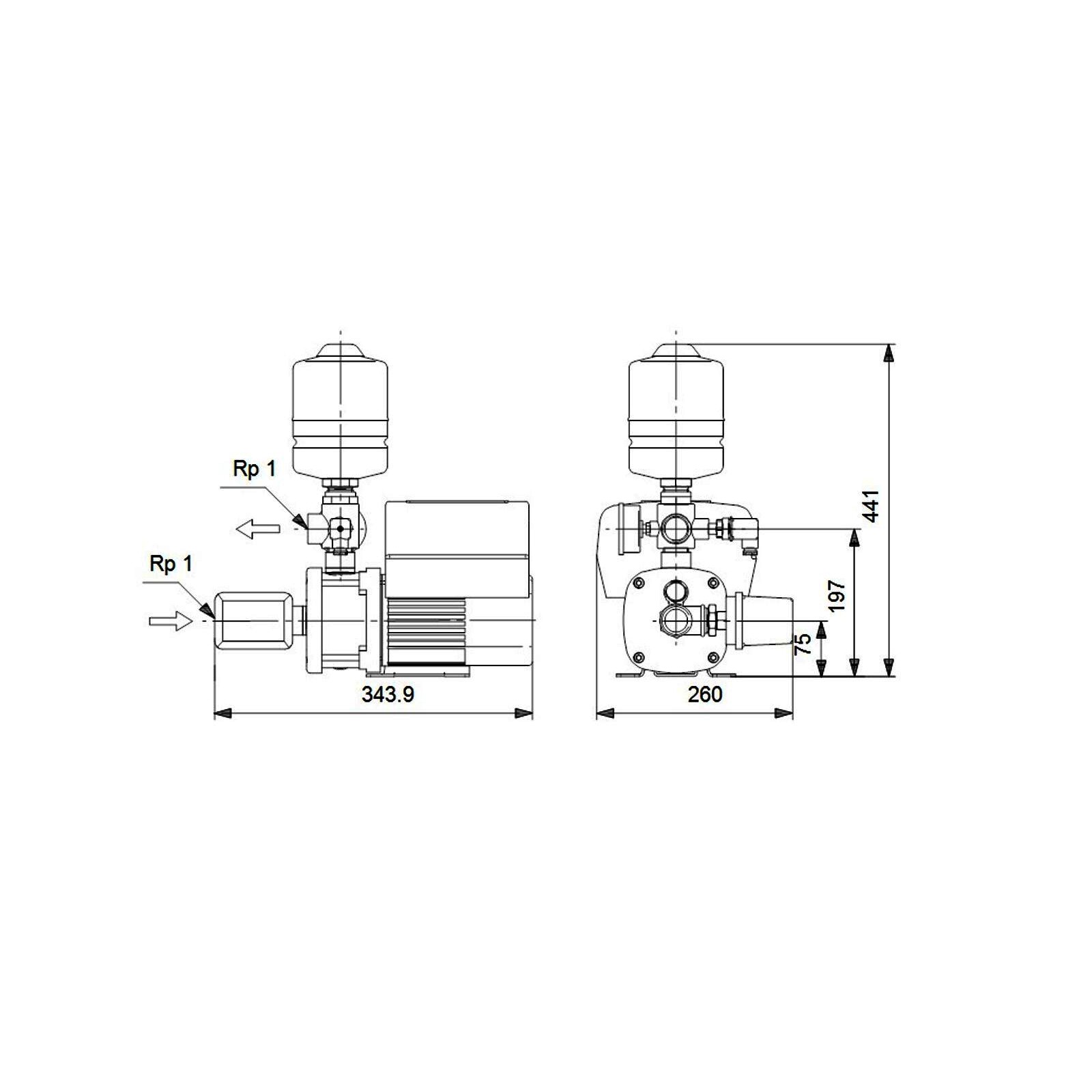 Grundfos Hydro Mono CMBE 3-62 AVBE Trinkwasservariante
