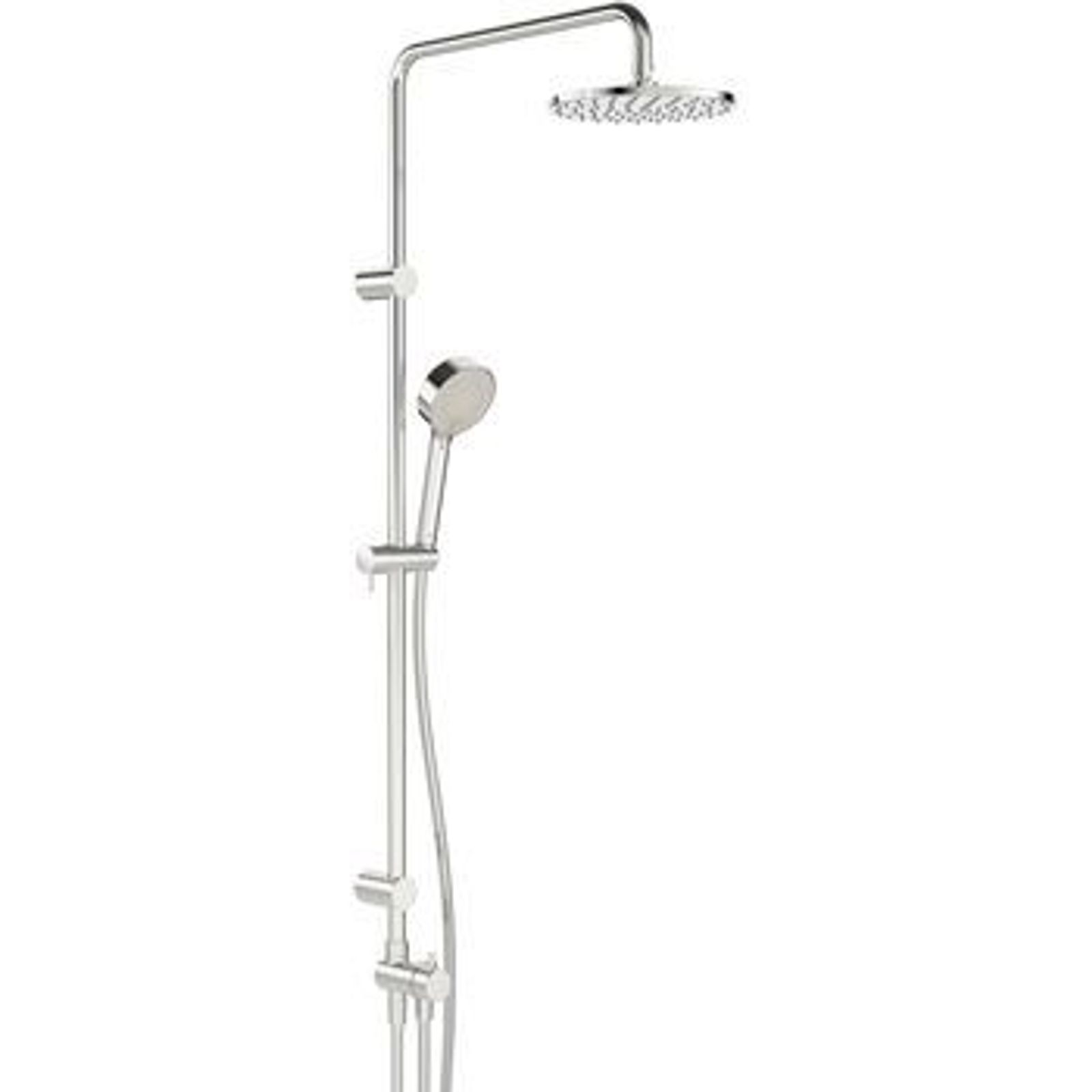 Hansa Dusch-System DN 15 Hansaviva 4418 mit Handbrause und Kopfbrause verchromt