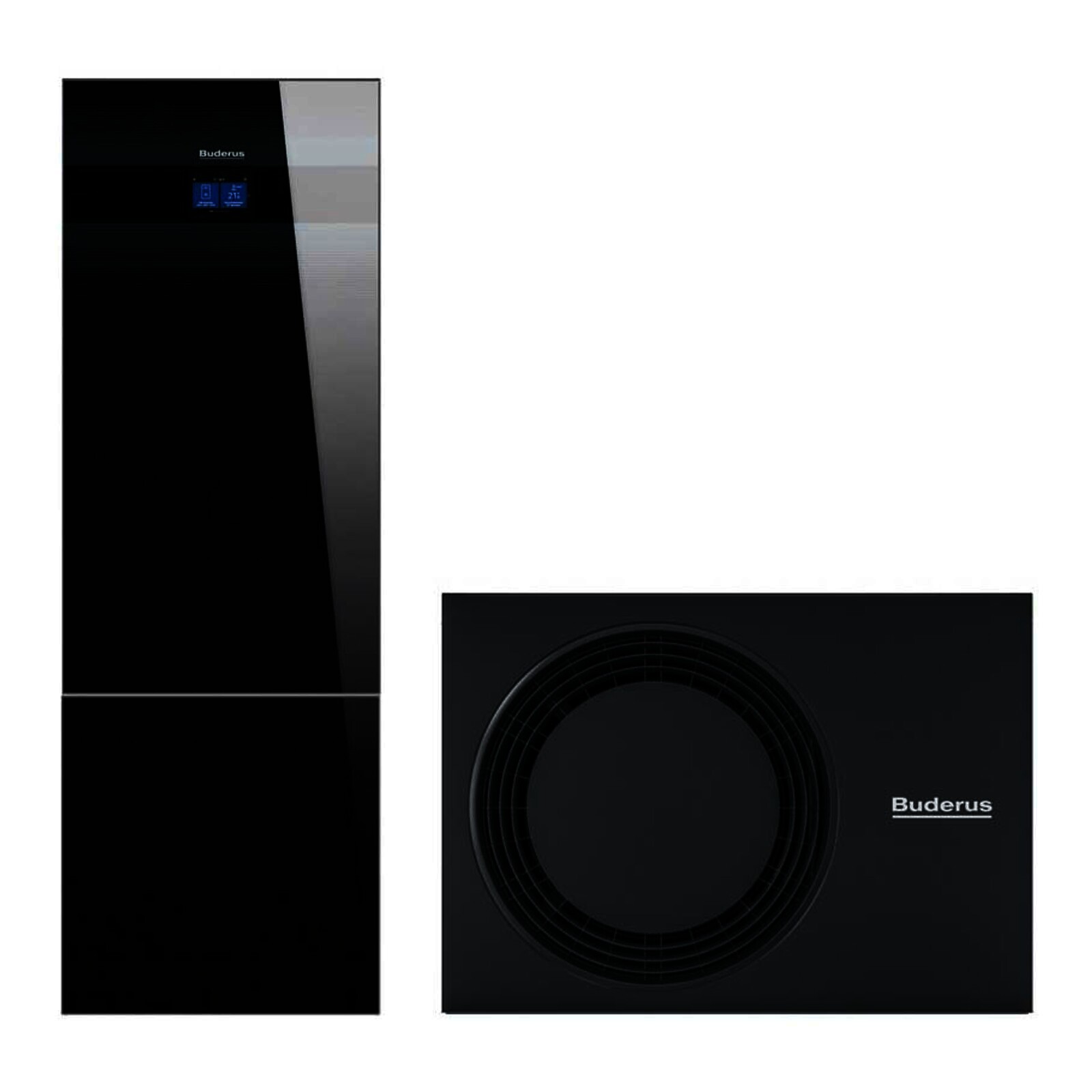 Buderus Luft-Wasser-Wärmepumpe Logaplus M WLW186i-7 AR T180 schwarz