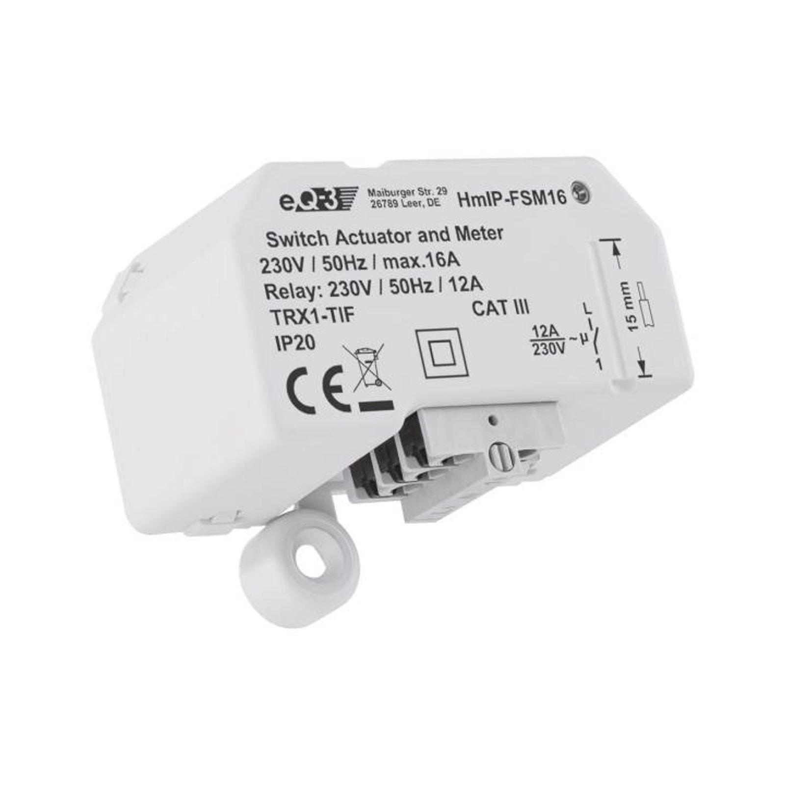 Homematic IP Smart Home Schalt-Mess-Aktor (16 A) - Unterputz HmIP-FSM16