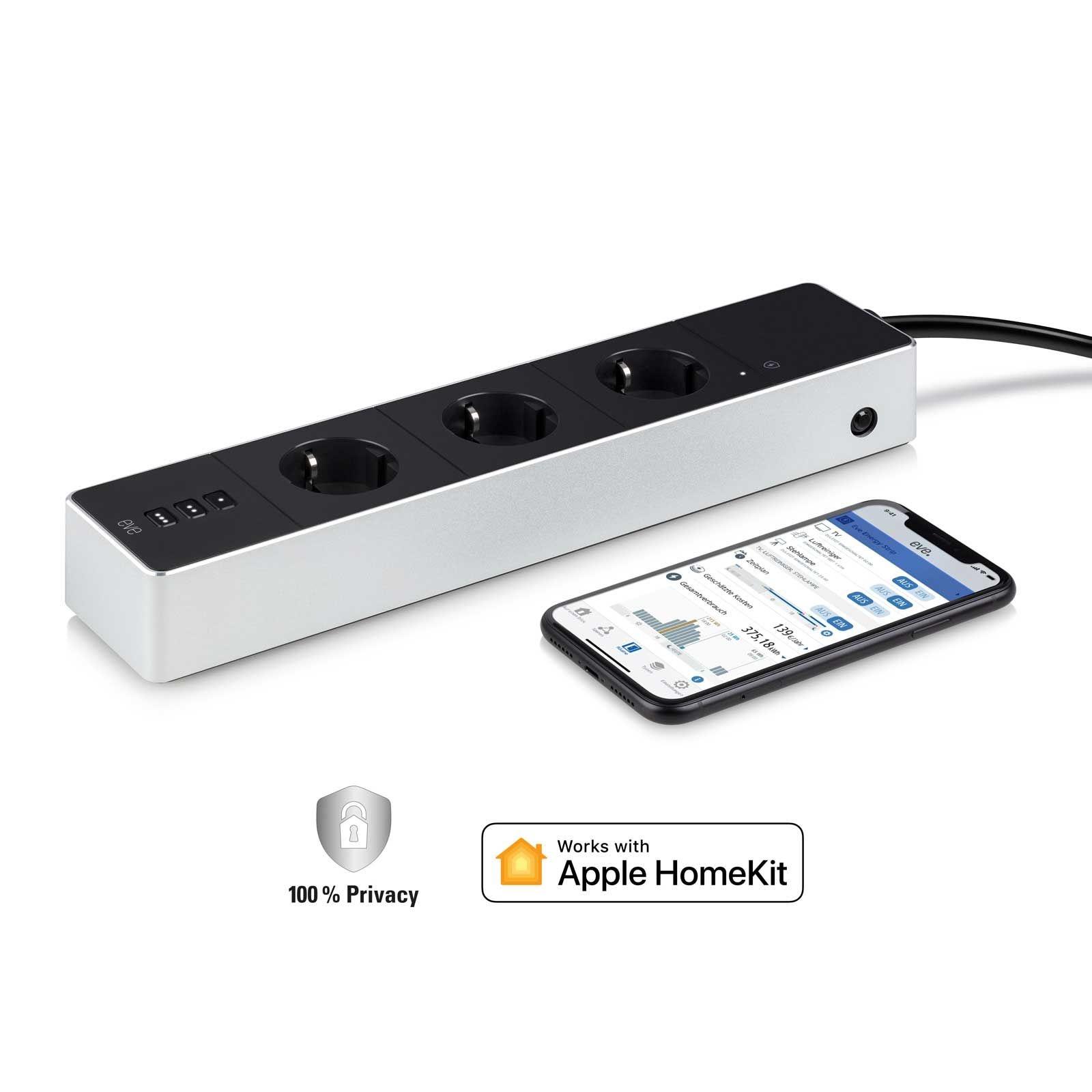 Eve Energy Strip - Smarte Steckdosenleiste (HomeKit)