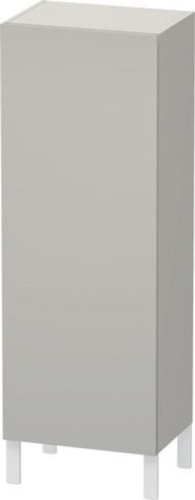 Duravit Halbhochschrank L-Cube 363x500x1 1 Tür TA links Betongrau Matt