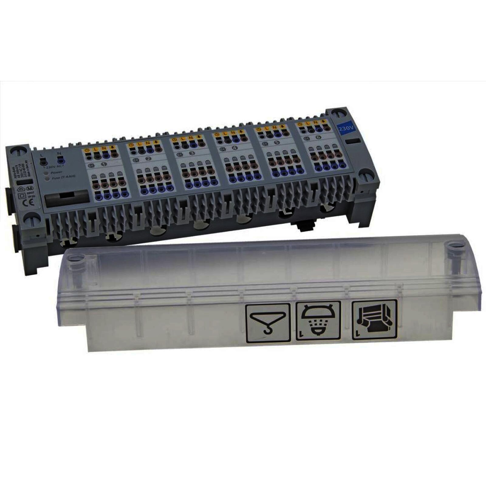 Modulanschlussleiste Alpha-Basis 230 V