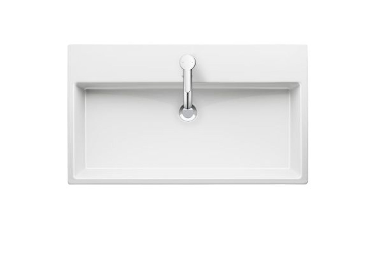 Waschtisch Vero Air 800mm m. ÜL, m. HLB, 1 HL, weiß