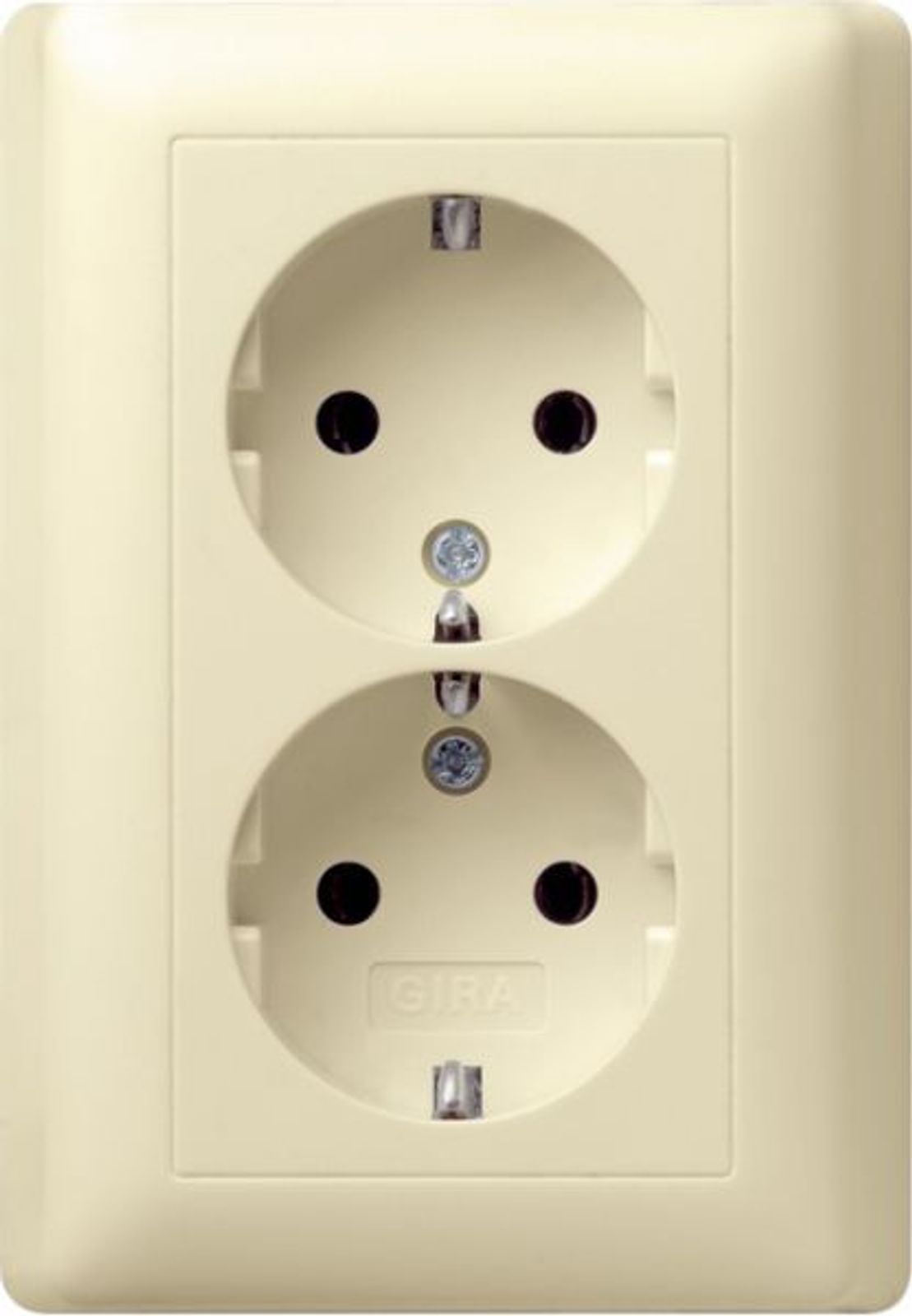Gira Steckdose 2-fach weiß glänzend UP IP20 Standard 55 078001 Schutzkontakt