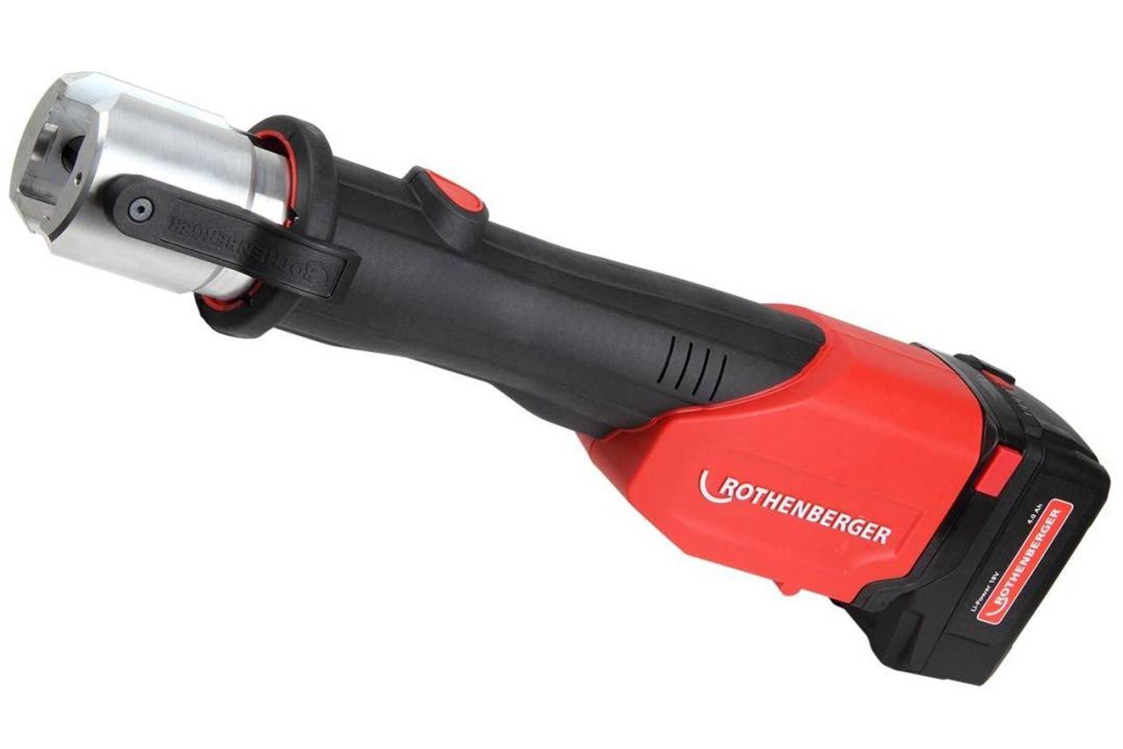 Rothenberger ROMAX 4000 elektrohydraulische Fitting - Pressmaschine Set Basic inkl. 1x4 Ah Akku + Ladegerät