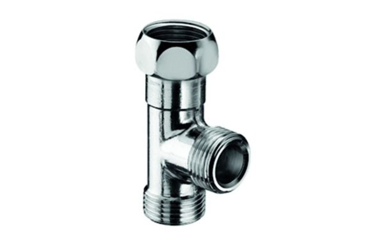 Schell T-Stück für NA-und Spültischventile 3/8 Zoll chrom