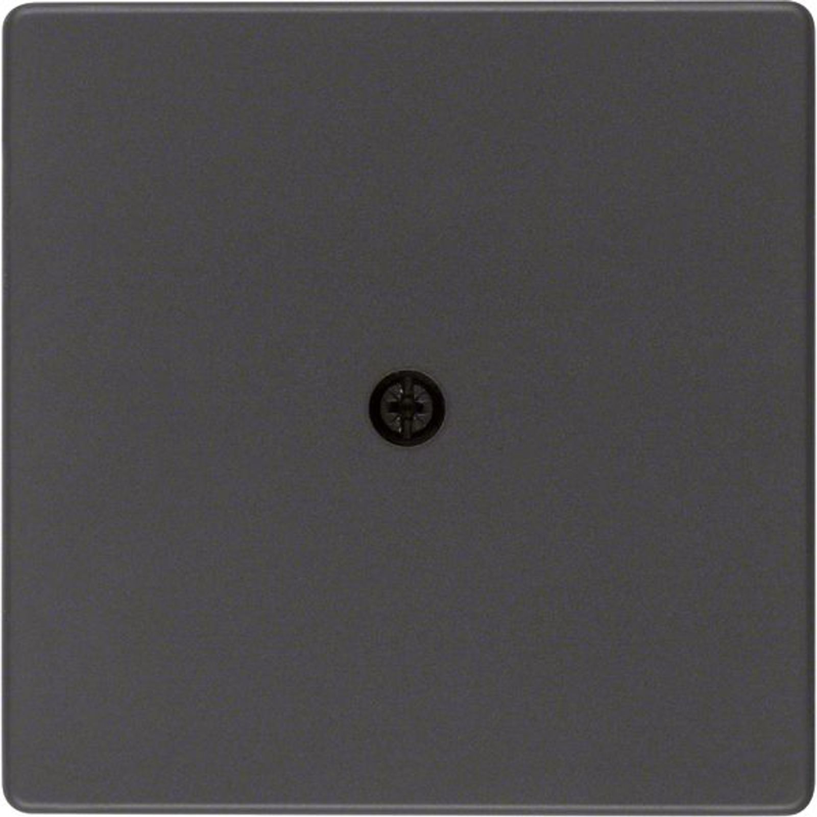 Berker 10196086 Zentralstück für Kabelauslass und VDo-Anschlussdose Q.1/Q.3 anthrazit, samt