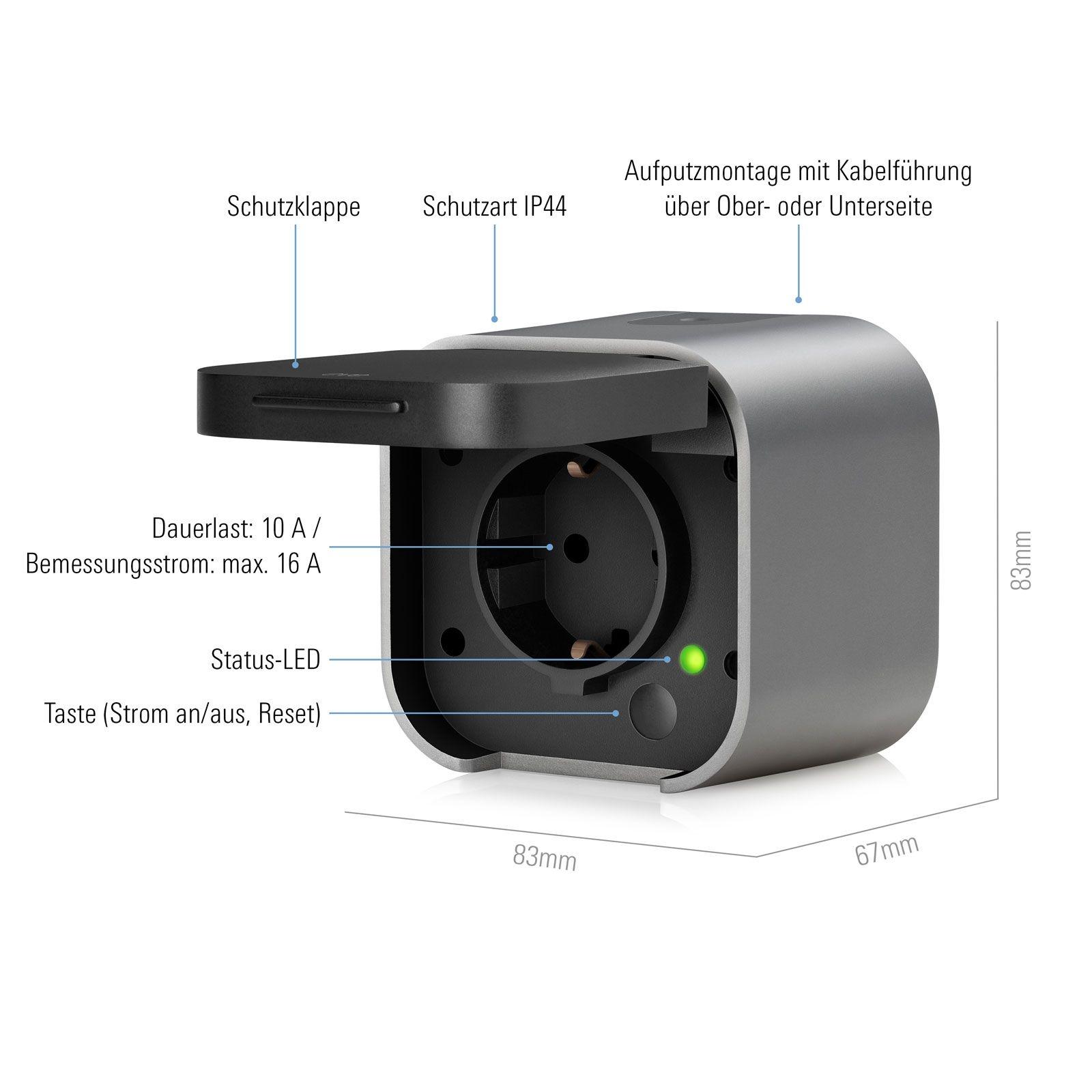 Eve Energy Outdoor - Smarte Außensteckdose mit Verbrauchsmessung