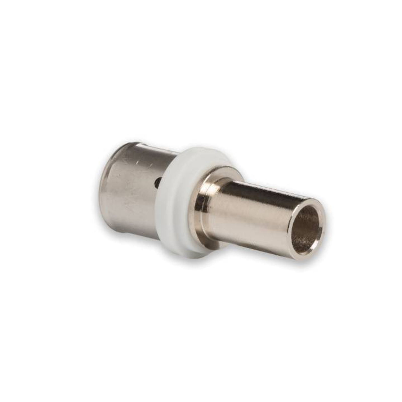 Selfio-Press Aluverbund Pressfitting  Übergang Kupferrohr 20 x 2 mm - 15 mm (Pressanschluss) vernickelt TH + U Kontur