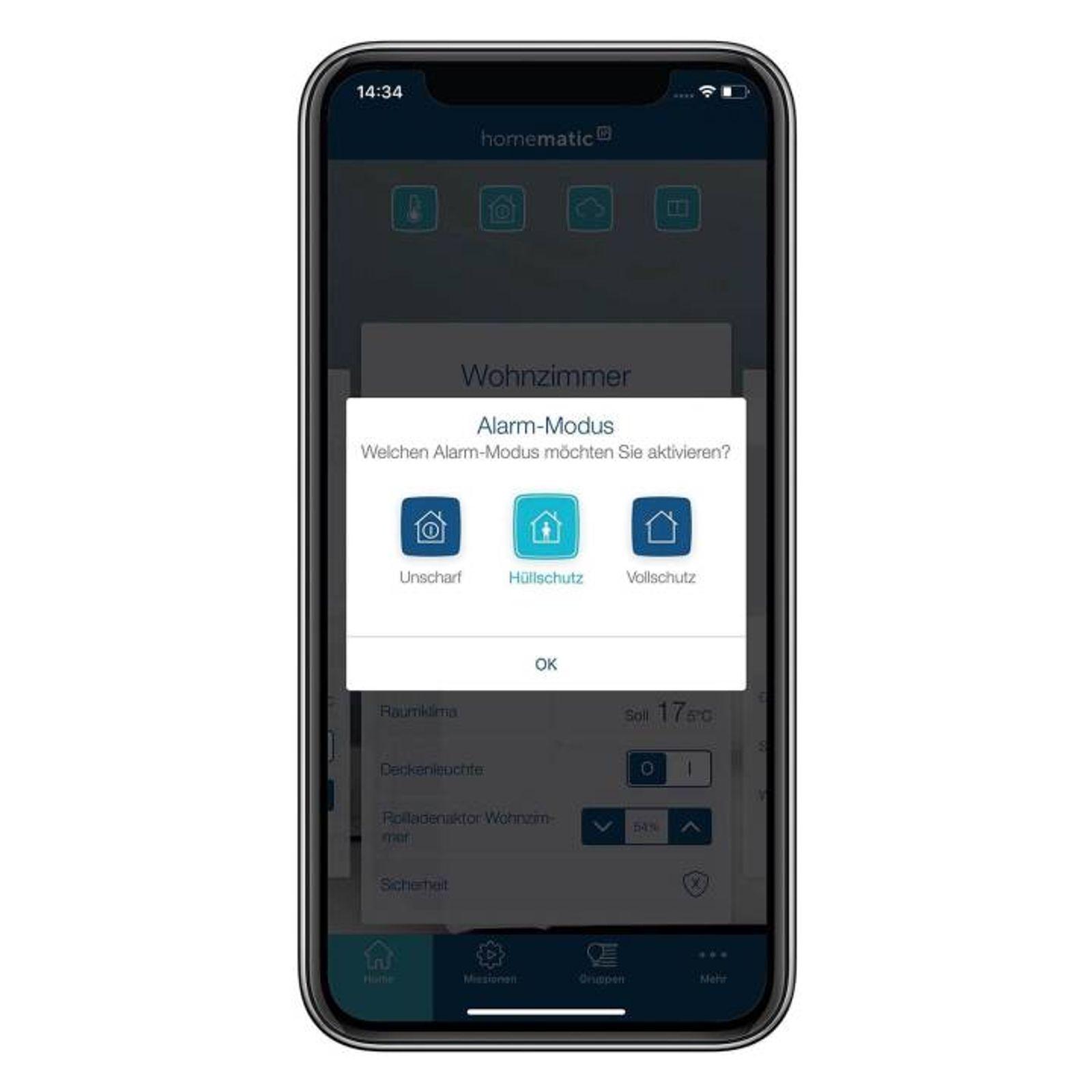 Homematic IP Smart Home Fenster- und Türkontakt HmIP-SWDO-PL-2 - optisch, plus