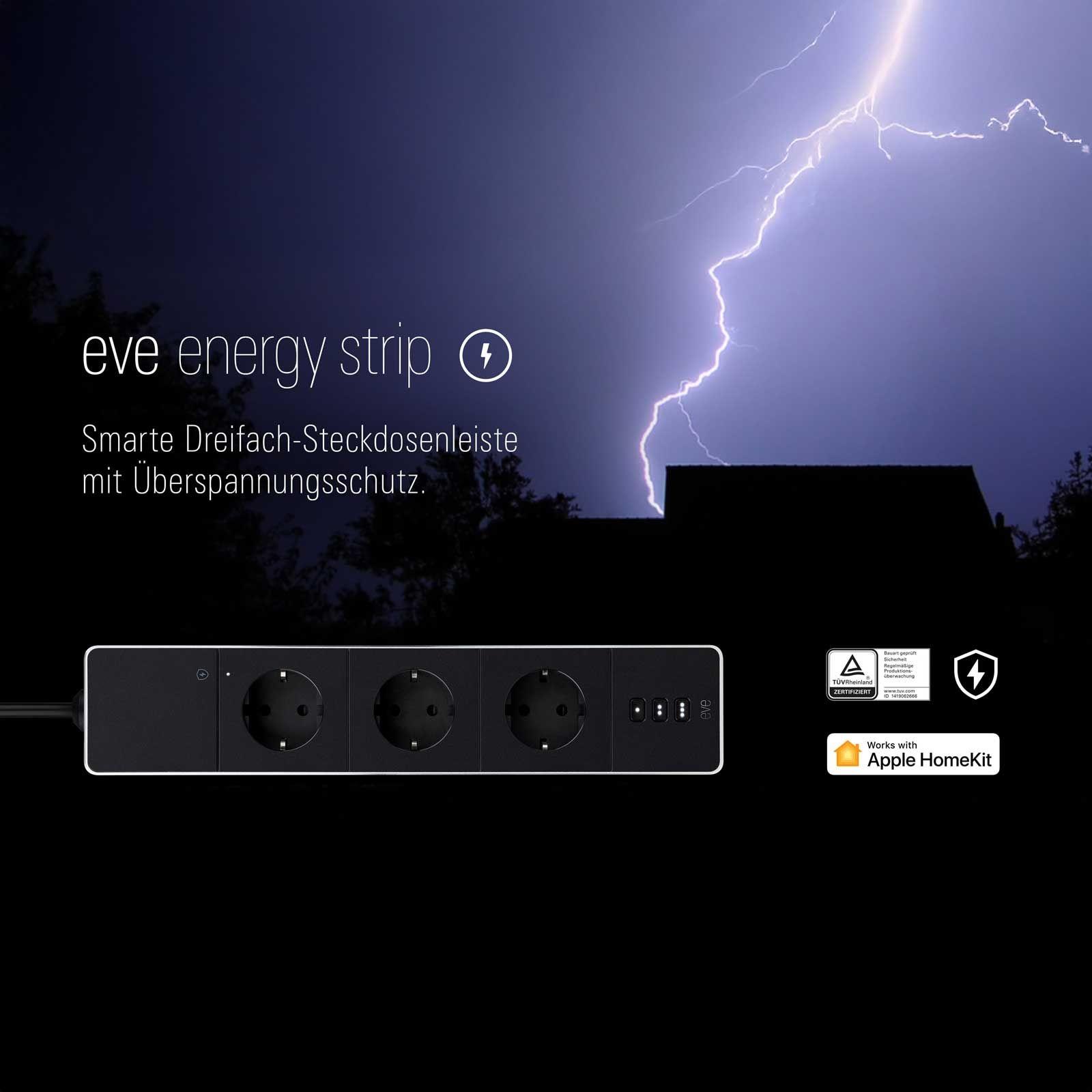Eve Energy Strip - Smarte Steckdosenleiste (HomeKit)