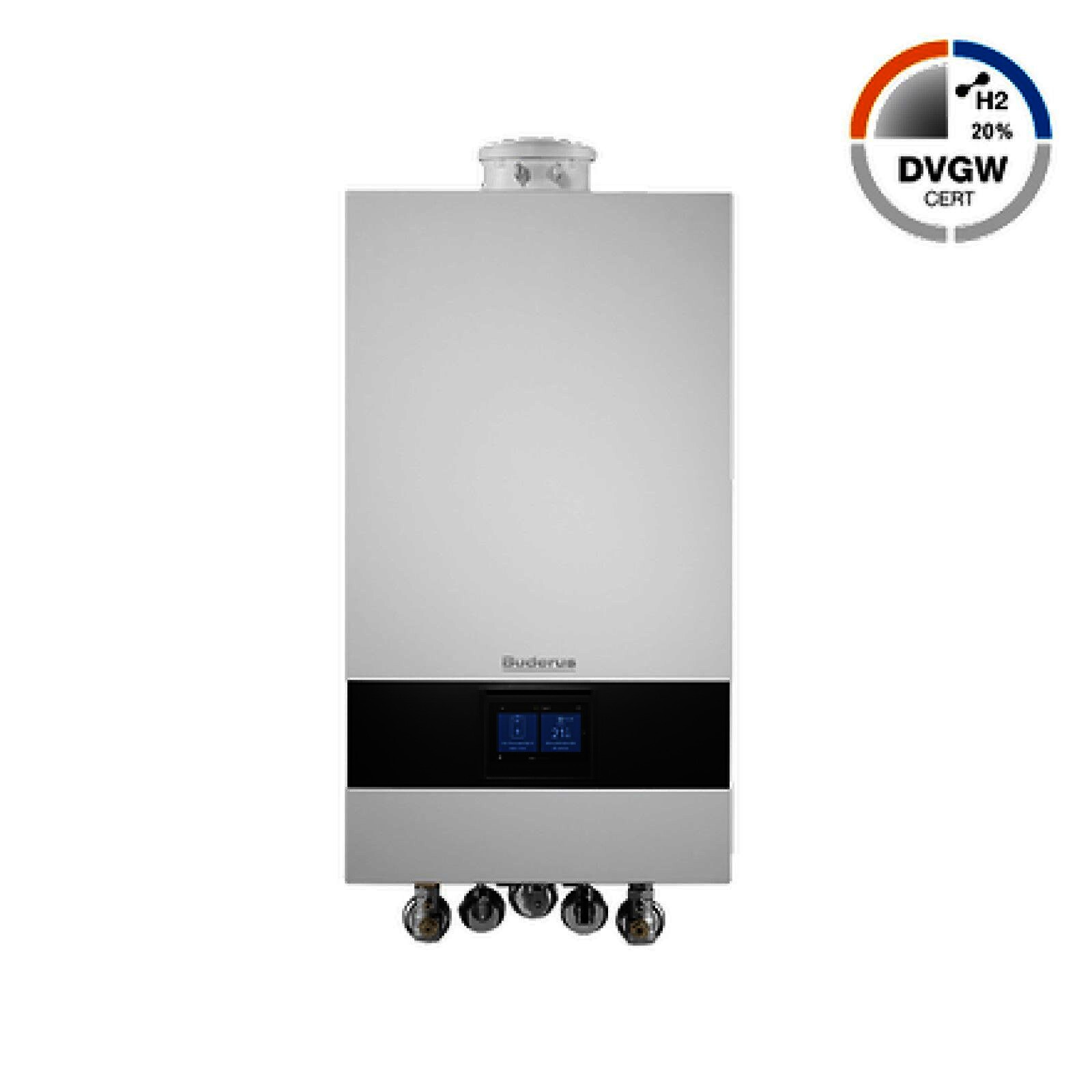 Buderus Gas-Brennwert Logamax plus GB172i.2-24 T50 W H 24kW für H-Gas mit 50l internem Speicher