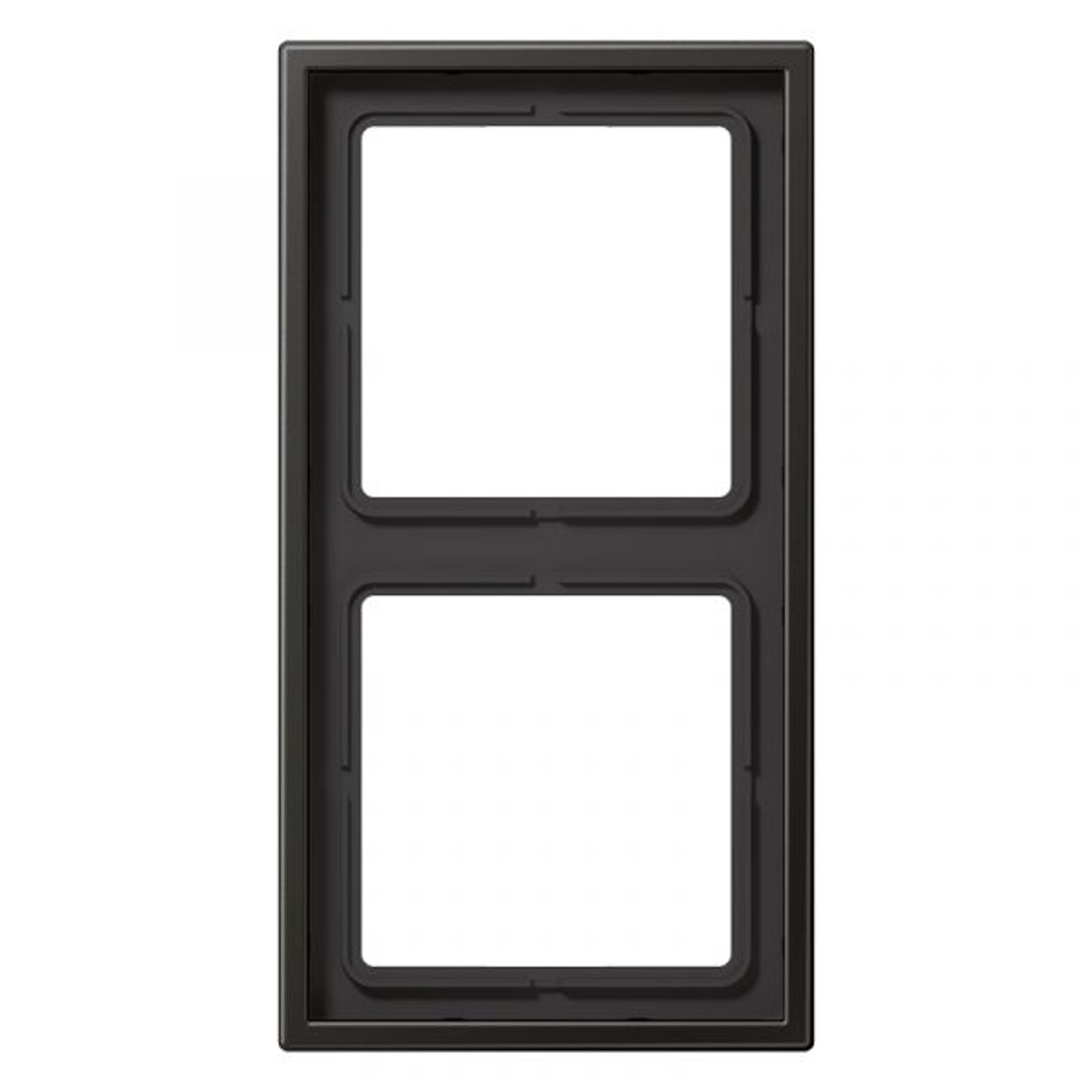 Jung Einbaurahmen 2-fach anthrazit mit Metall LS / LS 990 AL 2982 AN für GEB-K
