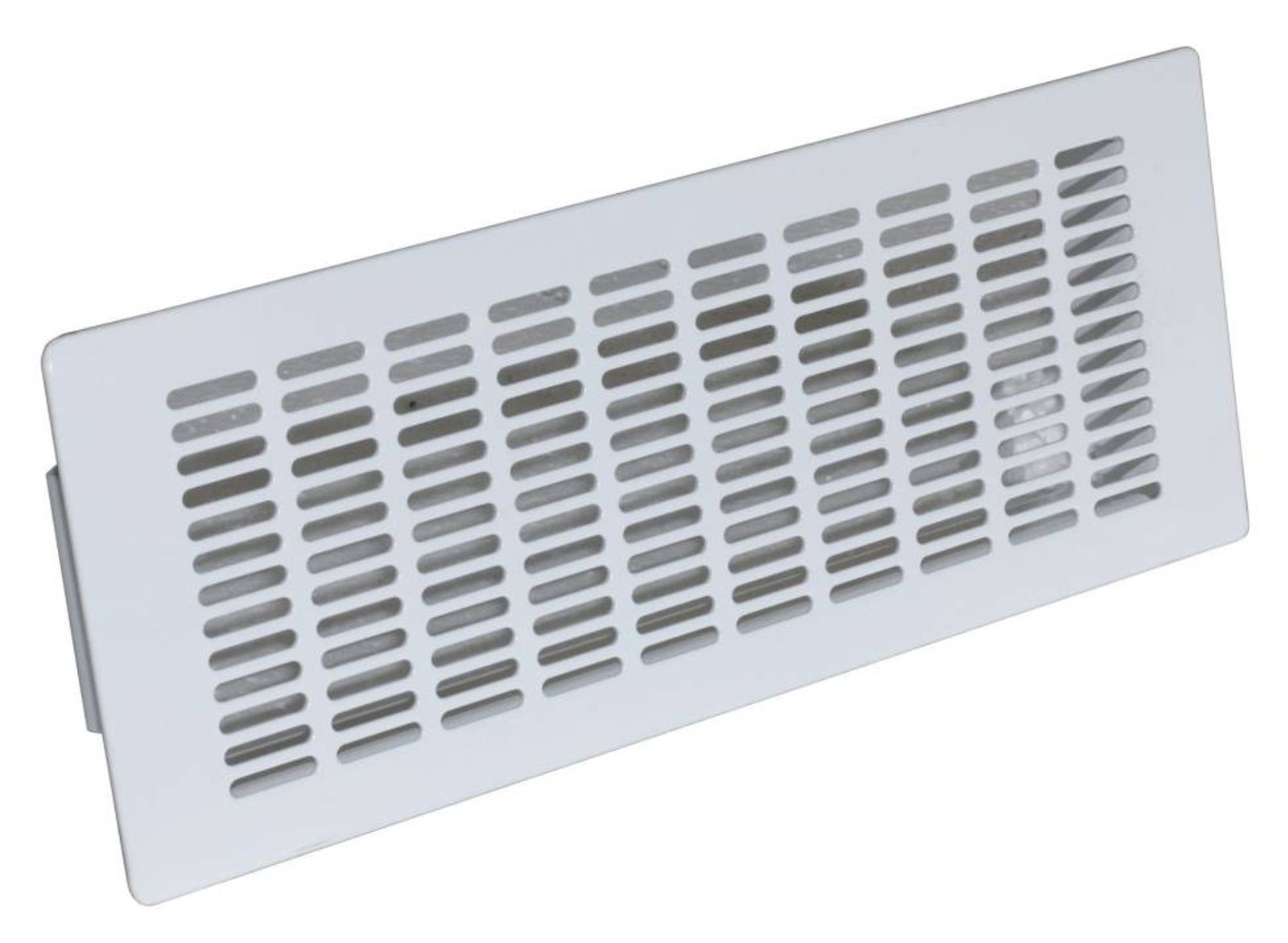 Gitter für Luftanschlusskasten Langloch Weiß Wand Decke 305 mm x 102 mm