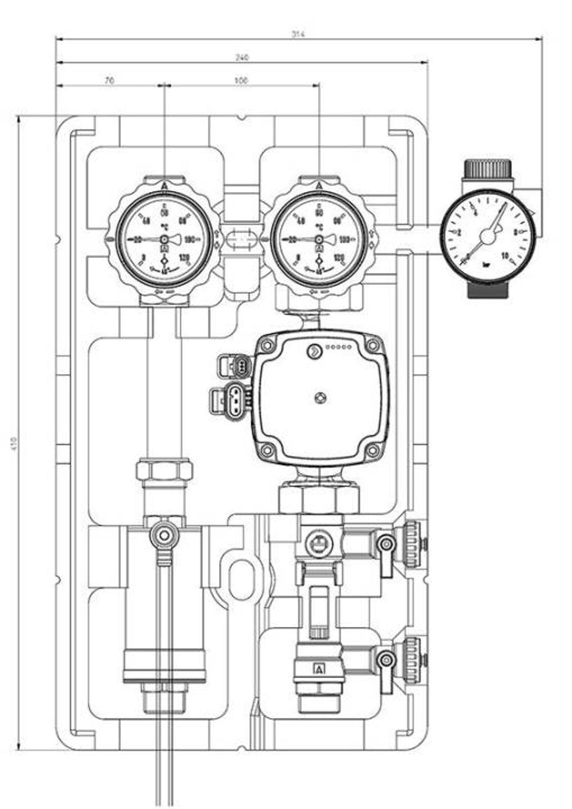 Afriso Solarpumpengruppe PrimoSol 130-4, G ¾, 2 - 12 l