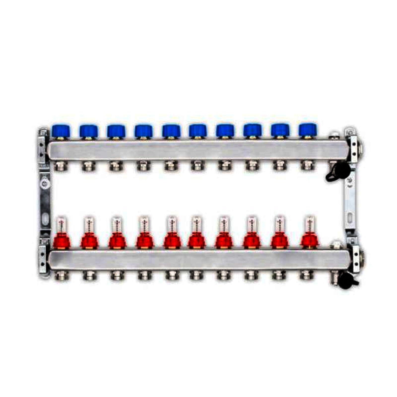 100 m² Set Tackersystem Rollbahn 25 mm WLG 045 16x2 PE-RT Rohr Raster 10 cm 10 Heizkreise Regler 230 V + Zubehör