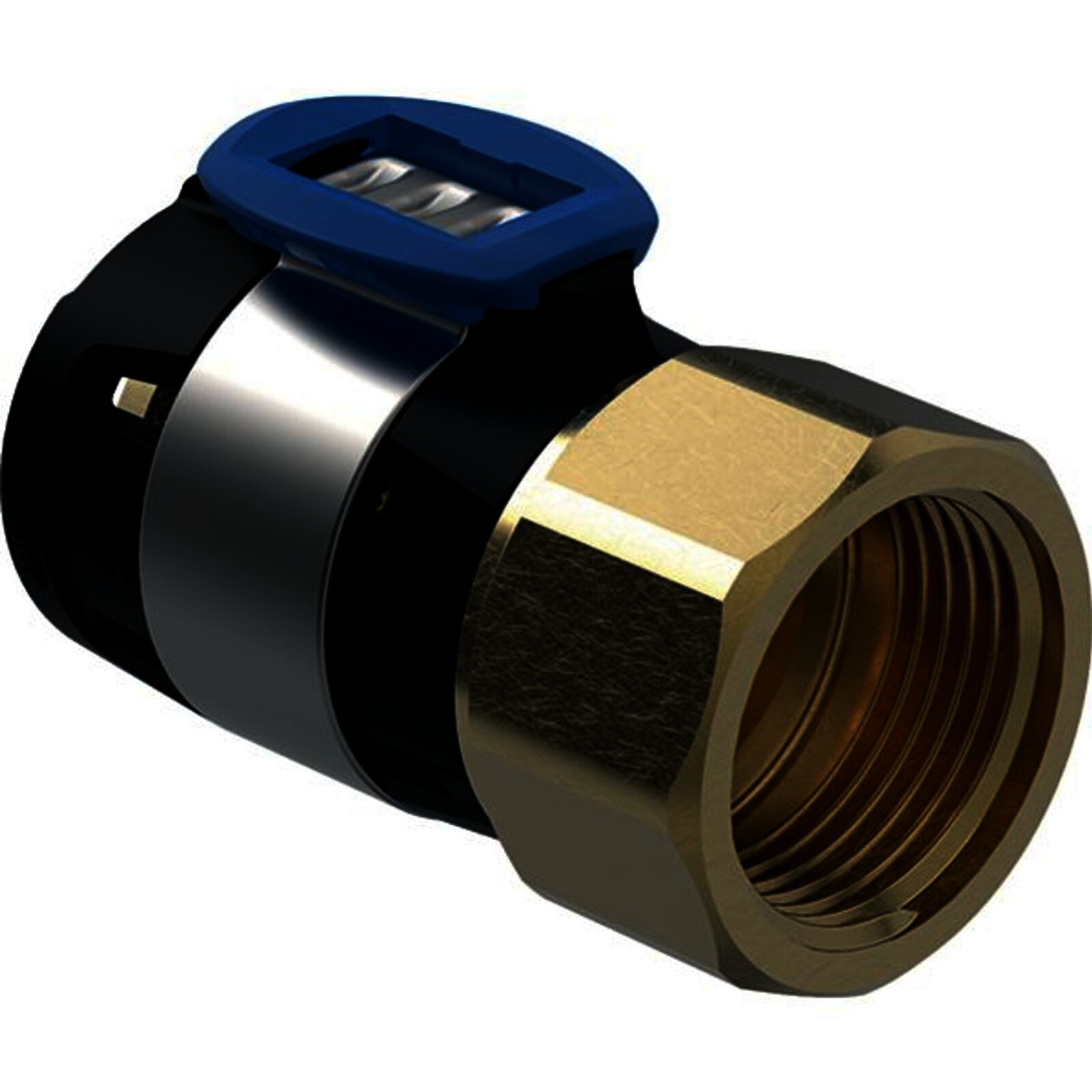 Geberit FlowFit Übergang mit Innengewinde bleifreie Siliziumbronze 16mm-3/8"