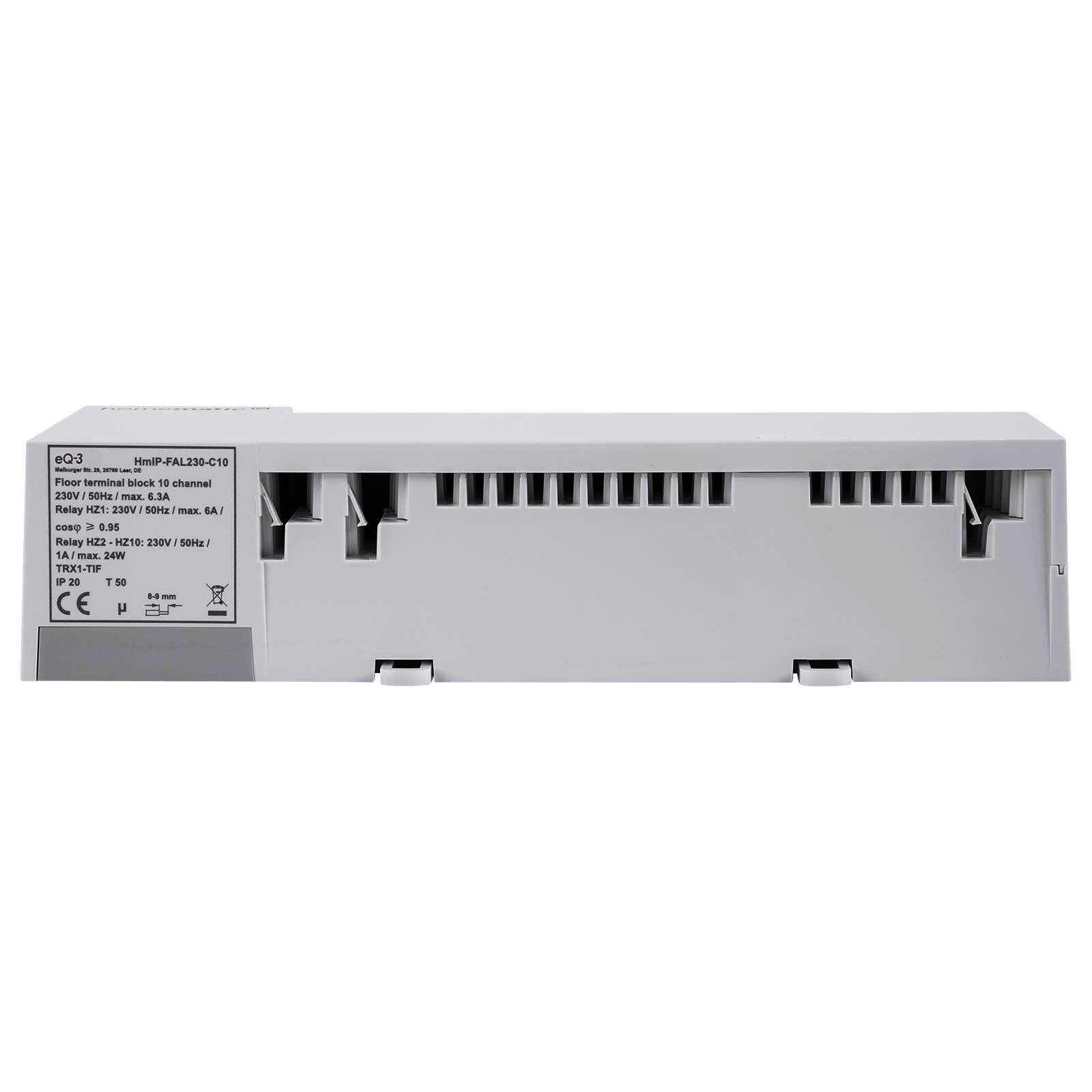 Homematic IP Smart Home Fußbodenheizungsaktor HmIP-FAL230-C10 - 10-fach, 230 V