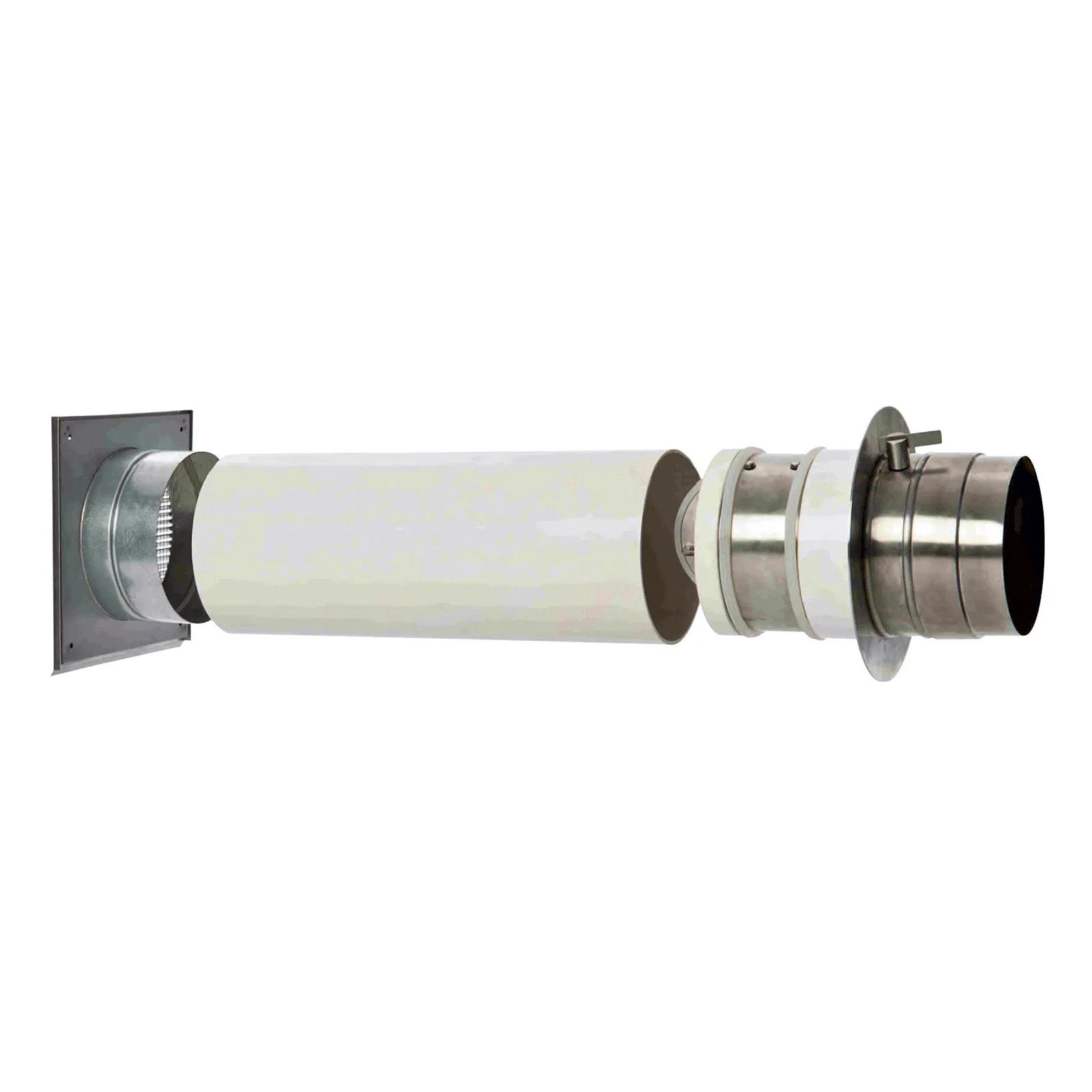 ORANIER  Durchführung Wand (ext. Luftzufuhr mit Absperrklappe)