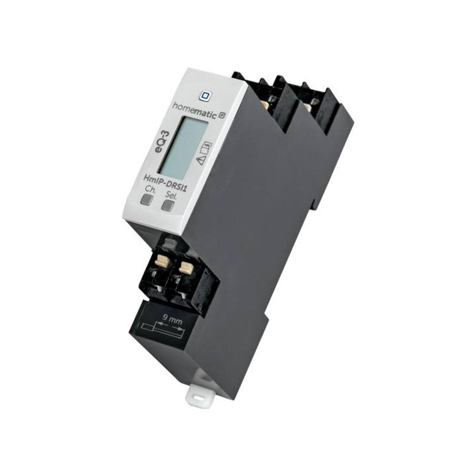 Homematic IP Smart Home Funk-Schaltaktor für Hutschienenmontage, HmIP-DRSI1, 1-fach