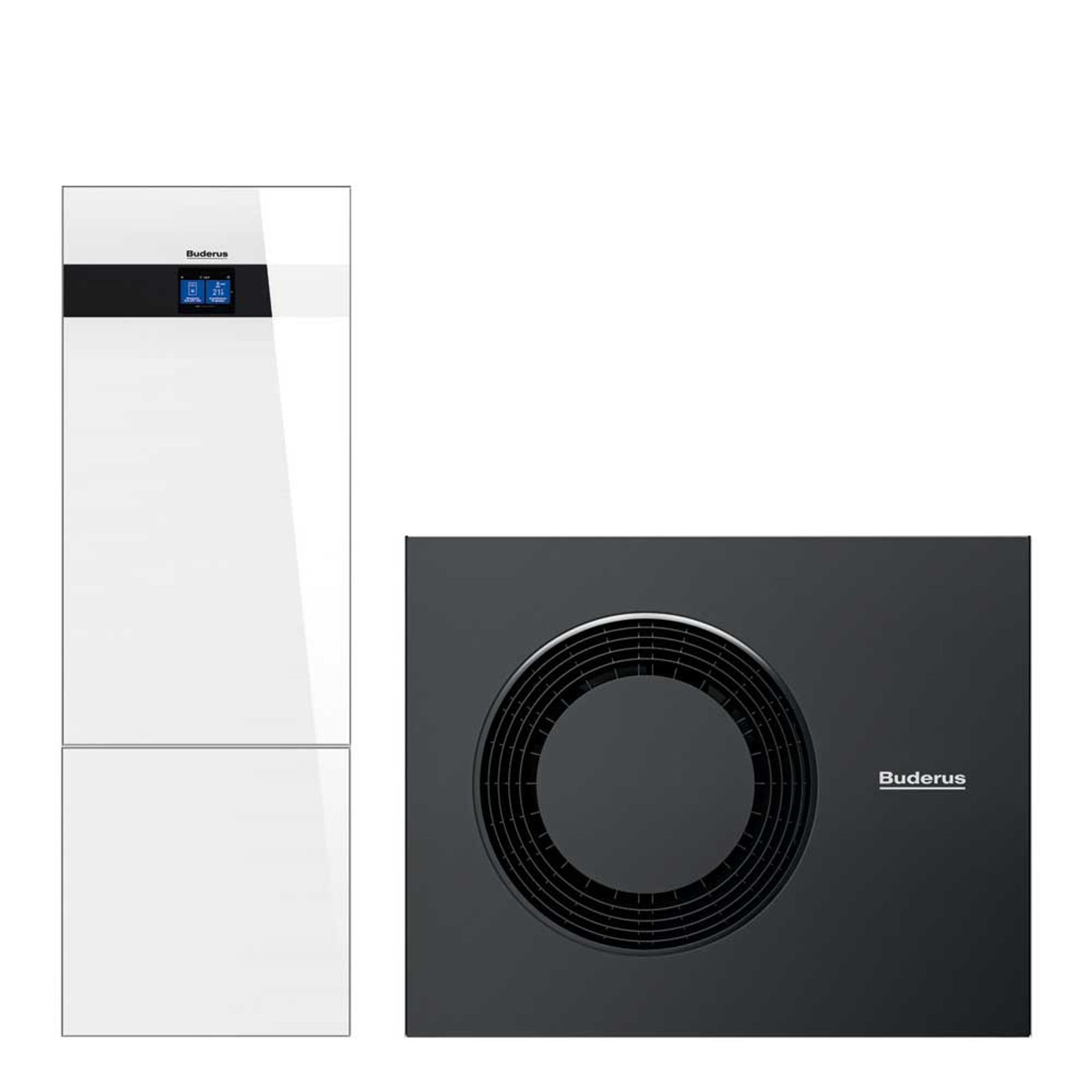 Buderus Luft-Wasser-Wärmepumpe Logaplus M WLW186i-12 AR T180 weiss