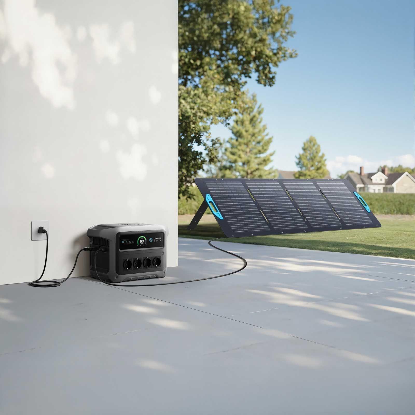 Anker SOLIX C1000 Gen2 + PS200 Set – Tragbare Powerstation mit 200W Solarpanel