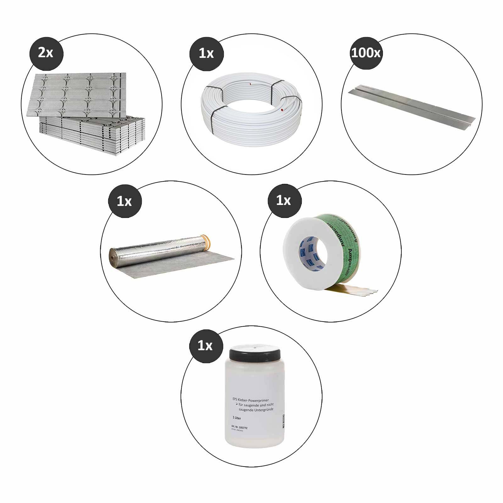 Selfio-Floor 10 m² Set Trockenbau-System für Laminat / Parkett
