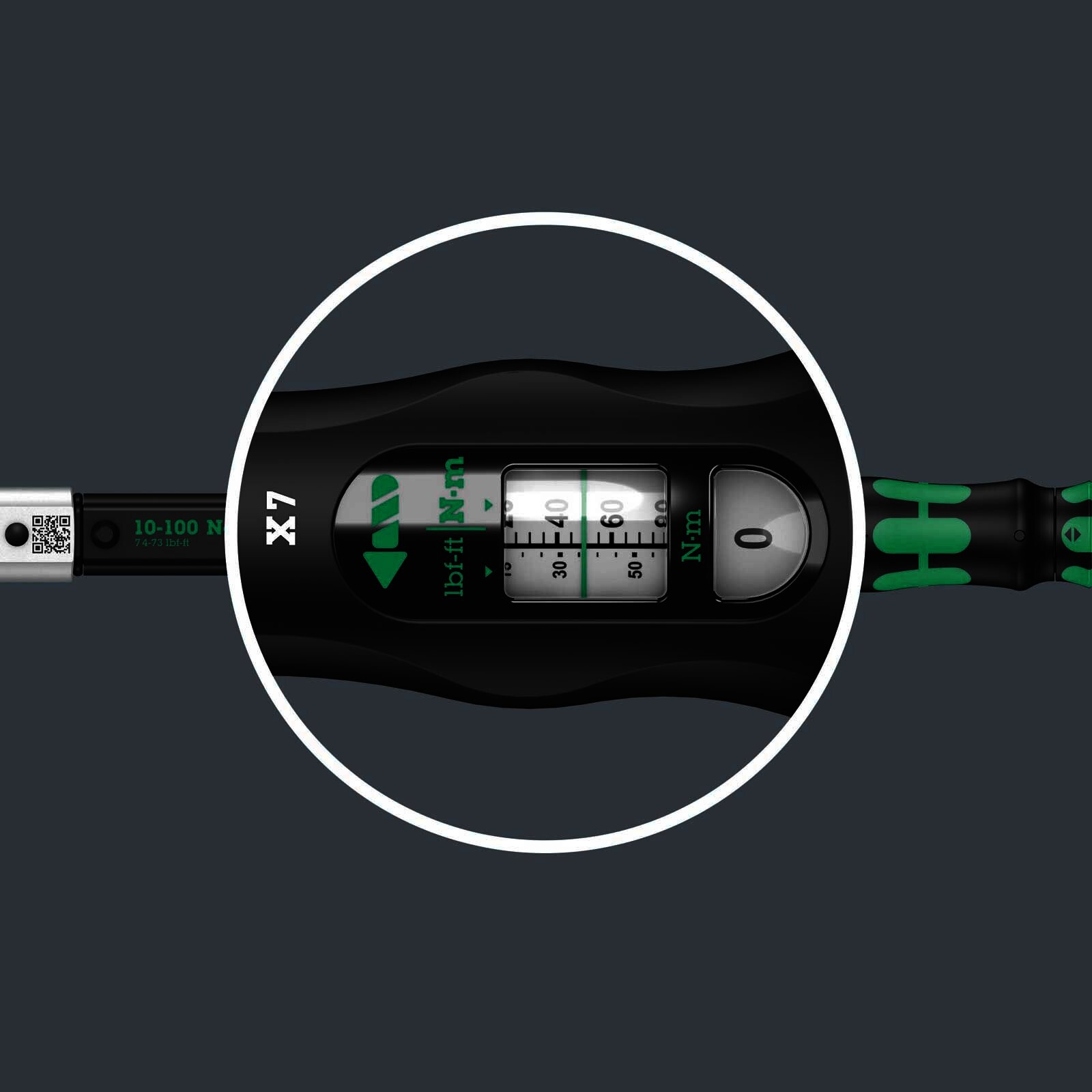 Wera Click-Torque X 7 Drehmomentschlüssel für Einsteckwerkzeuge, 10-100 Nm