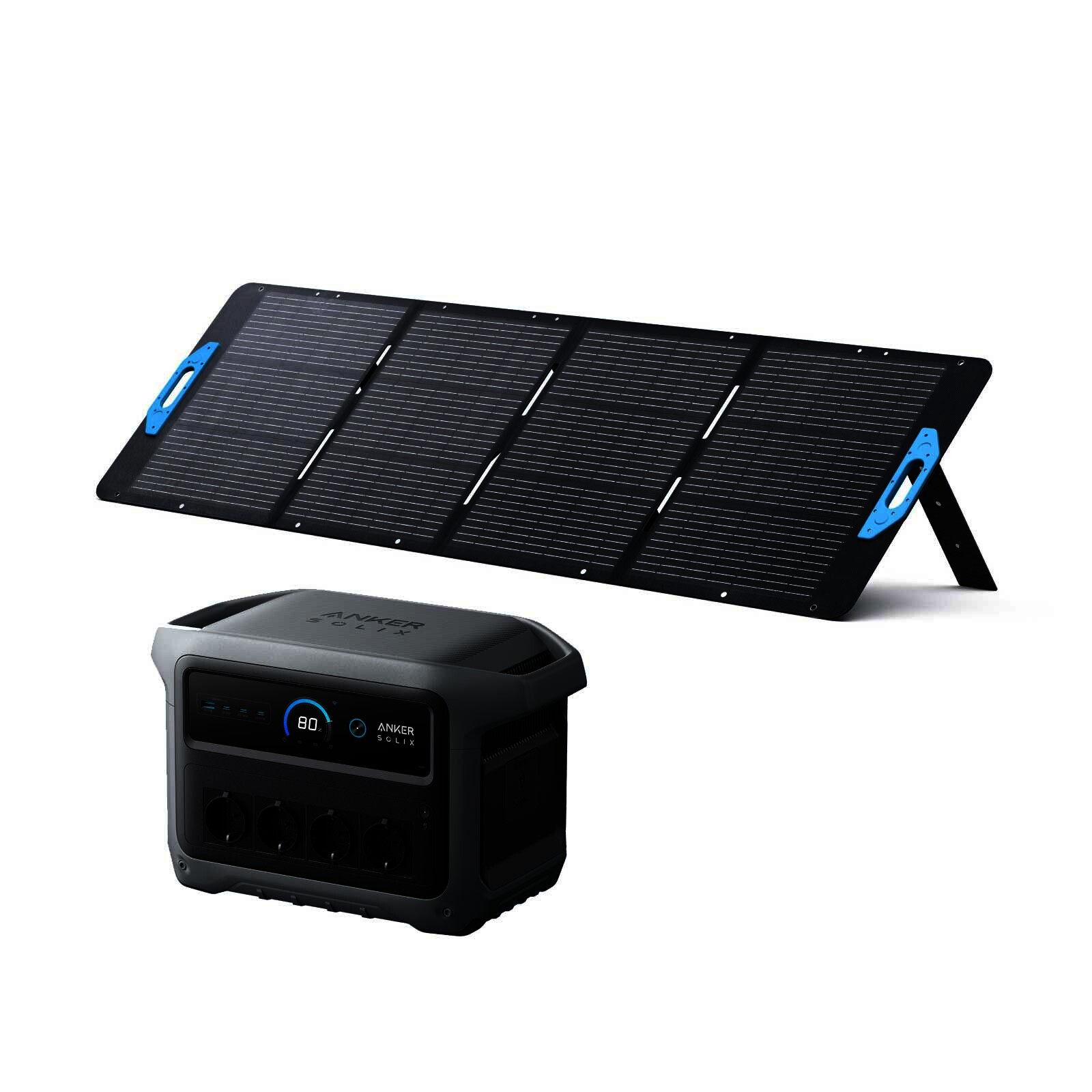 Anker SOLIX C1000 Gen2 + PS200 Set – Tragbare Powerstation mit 200W Solarpanel