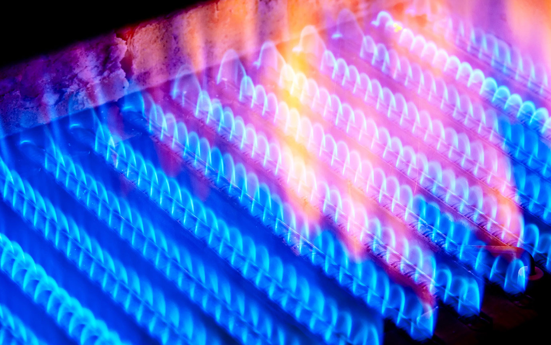 Gas und Feuer