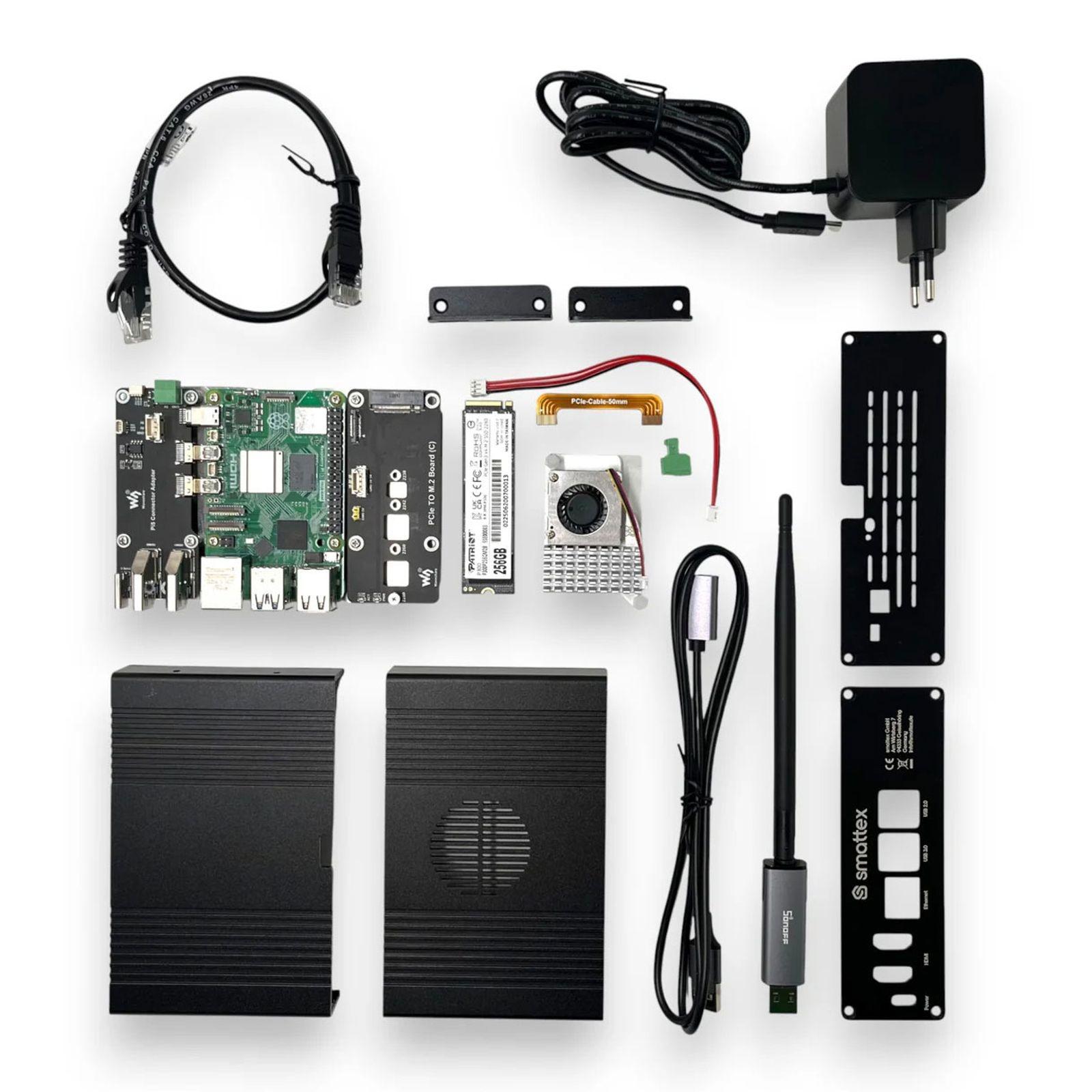 Home Assistant Black Plug & Play Set, Raspberry Pi 5, 4 GB RAM, 128 GB SSD
