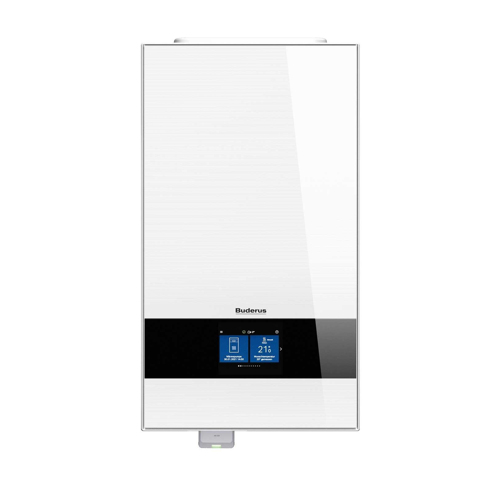 Buderus Luft-Wasser-Wärmepumpe Logaplus M WLW186i-12 AR E weiss