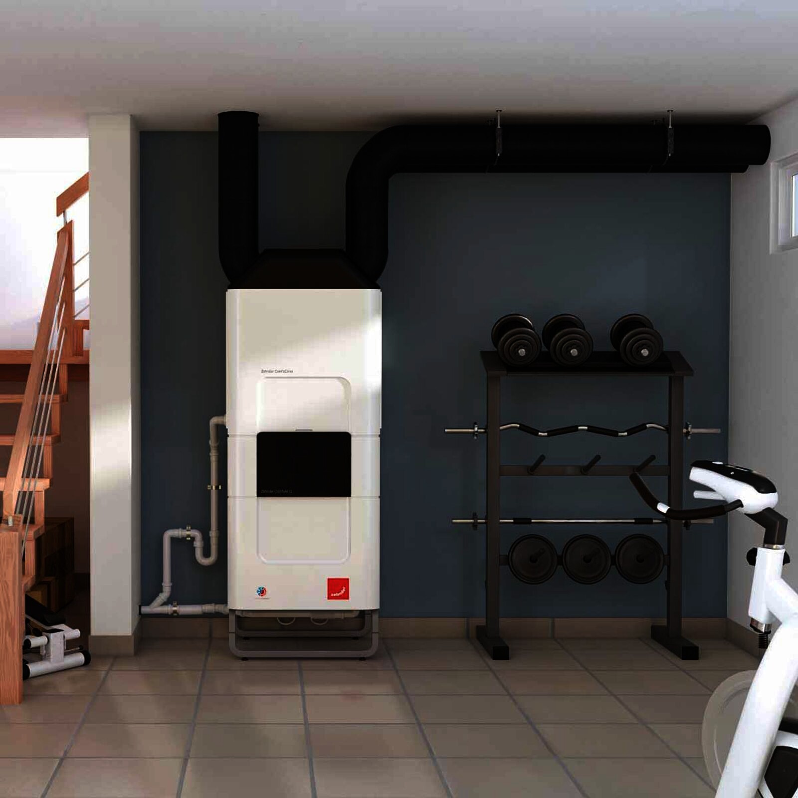 Zehnder ComfoClime Cool Komfort-Paket 24 mit Lüftungsgerät ComfoAir Q350 TR Enthalpie
