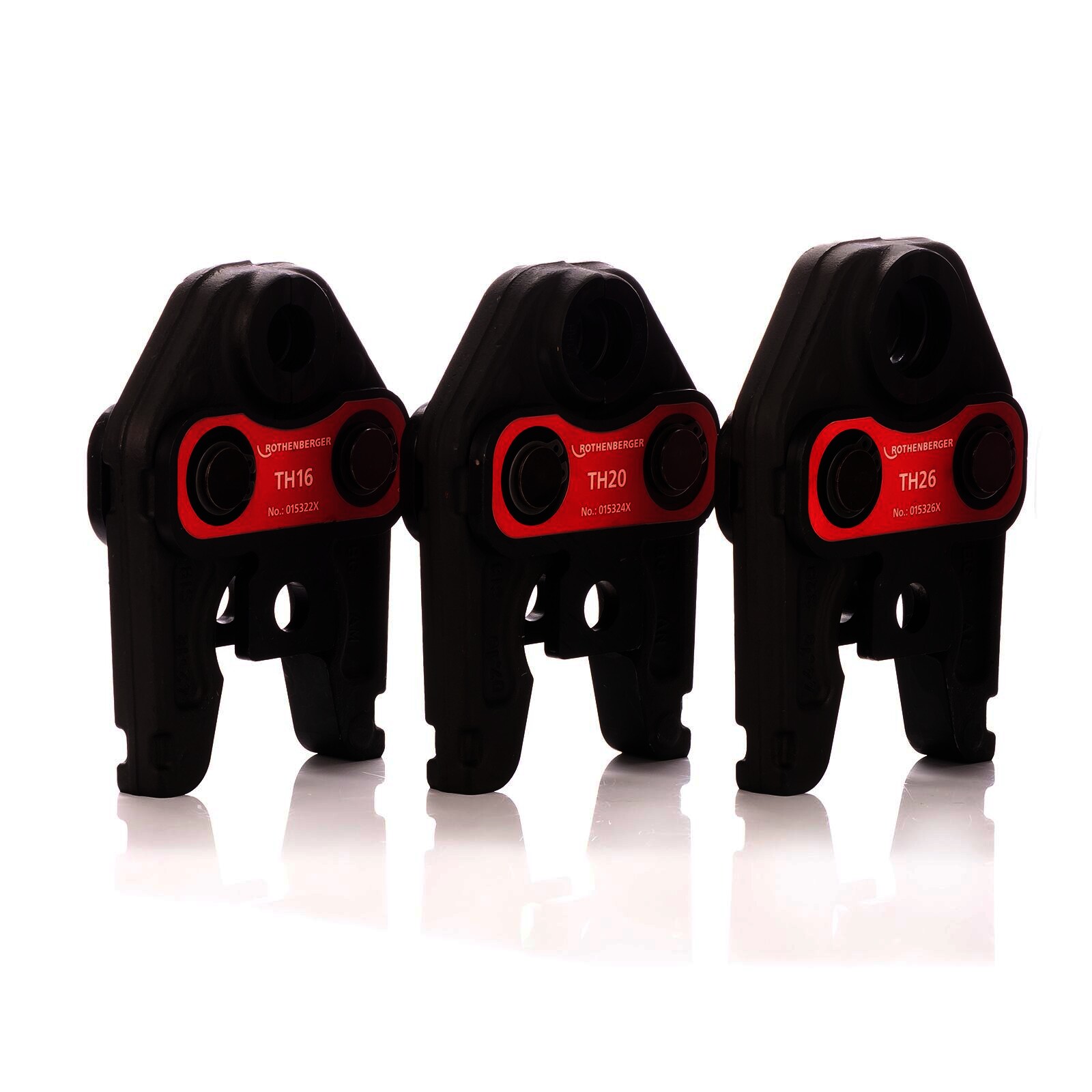 Rothenberger Pressbackenset mit Presskontur TH 16-20-26 mm