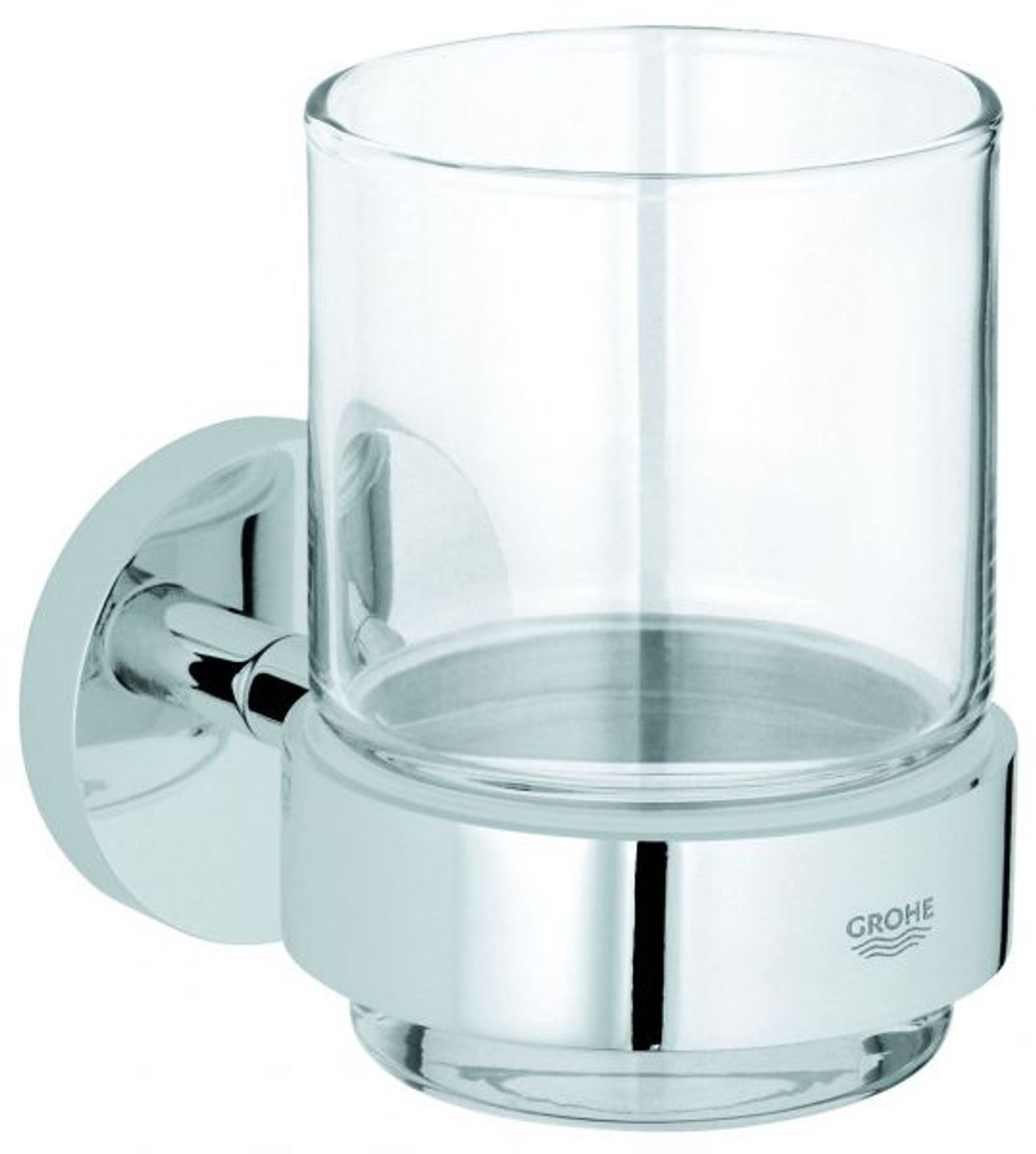 GROHE Glas Essentials 40447 1 mit Halter chrom