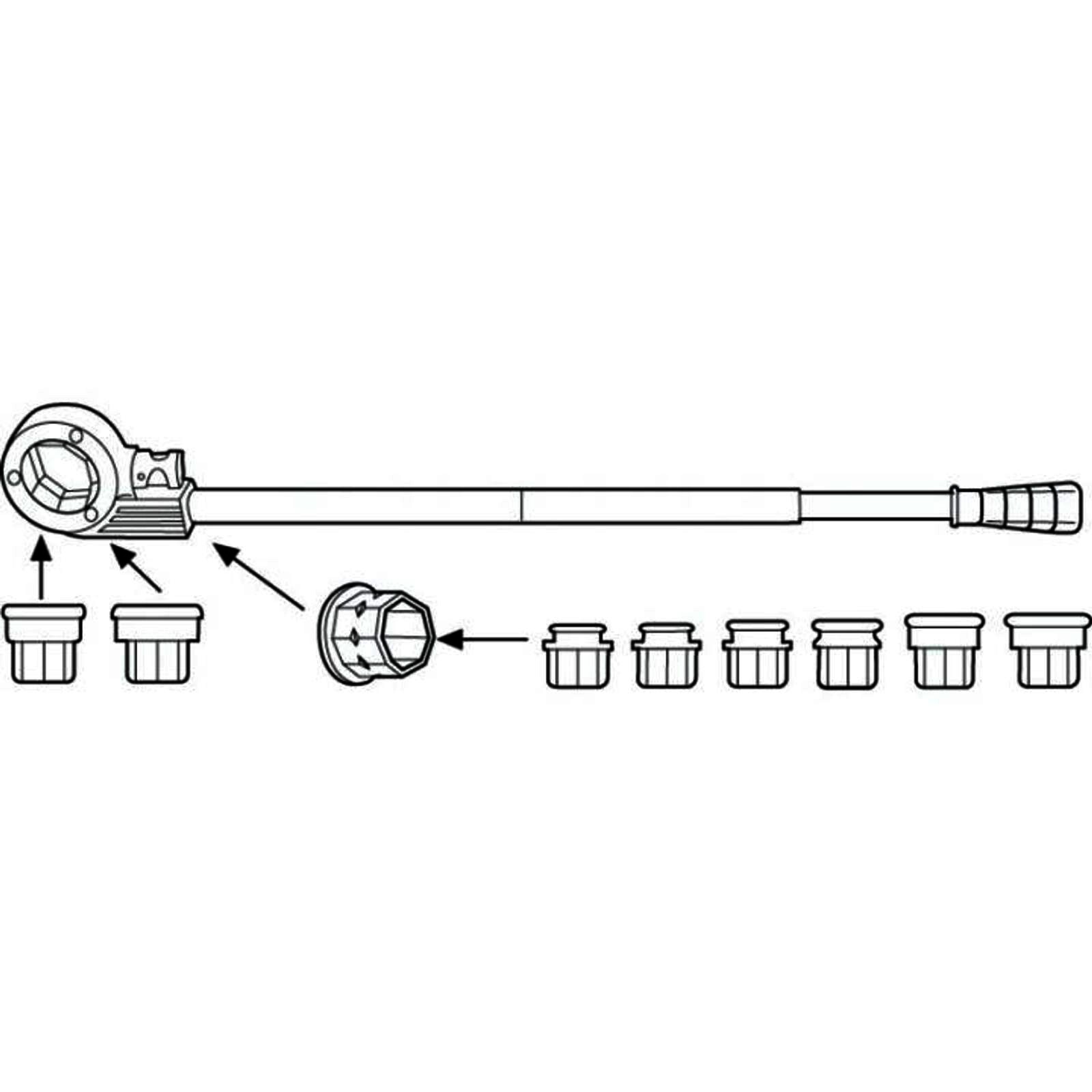 Rothenberger Ratschen-Gewindeschneidkluppen Set SUPER Cut 3/8 - 1 1/4 Zoll