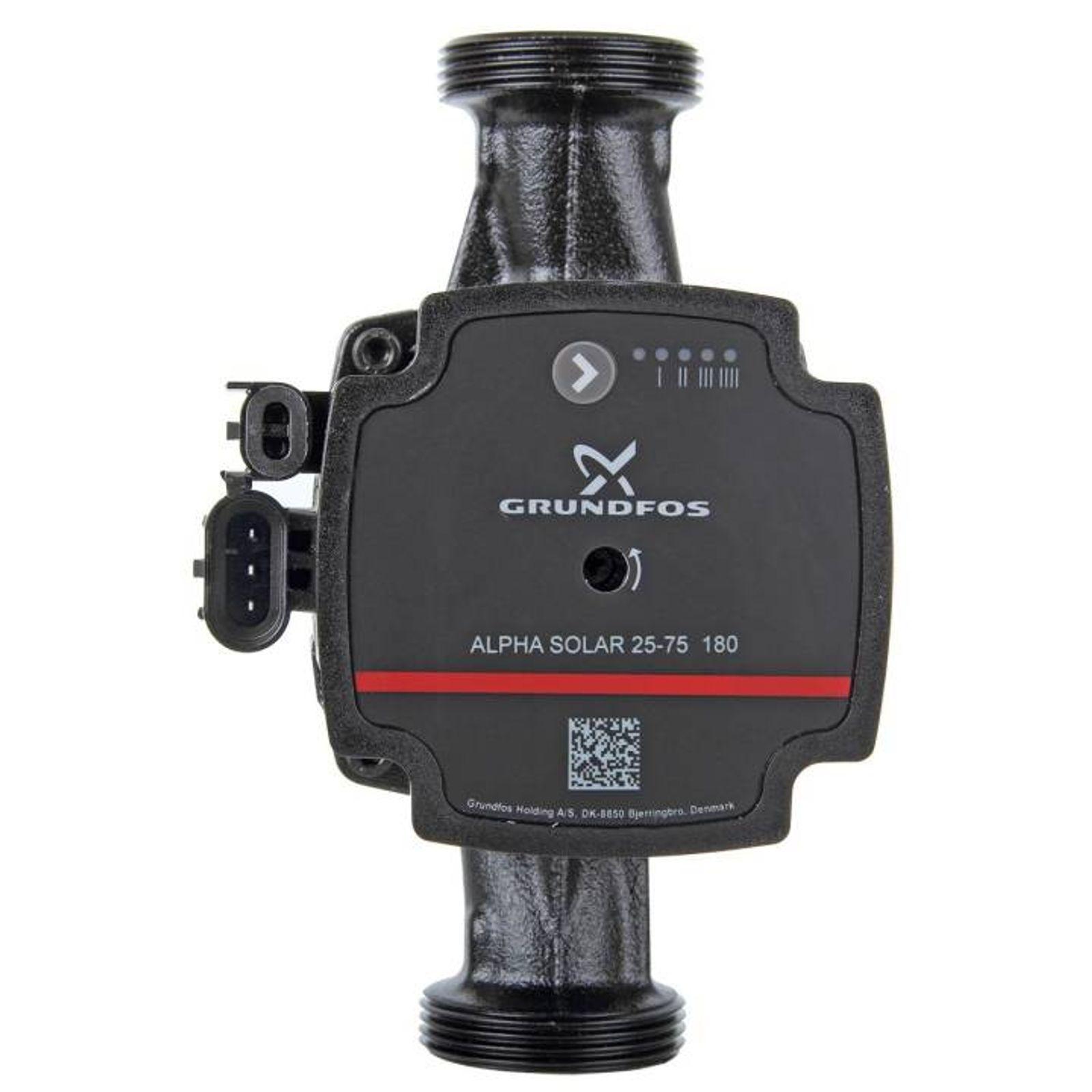 Grundfos Hocheffizienz-Umwälzpumpe ALPHA SOLAR 25-75 180 mm