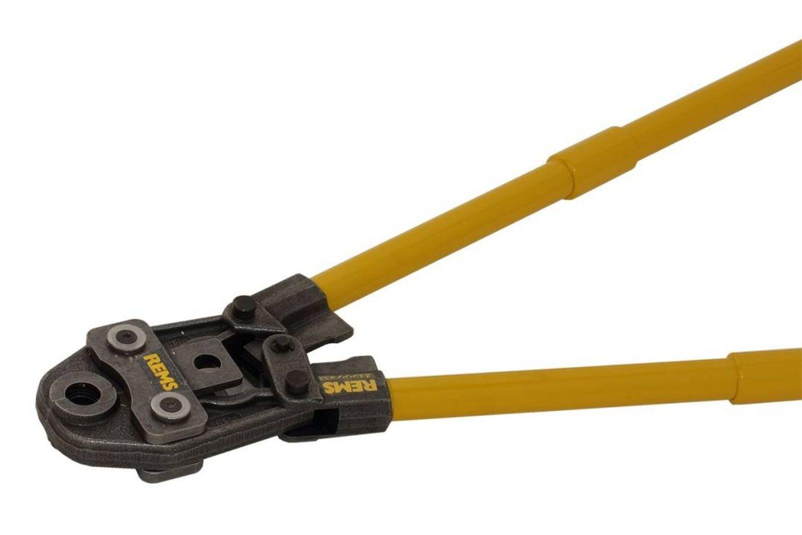 Rohrinstallation REMS Fitting - Manuelle Pressmaschine Set mit Pressbacken TH