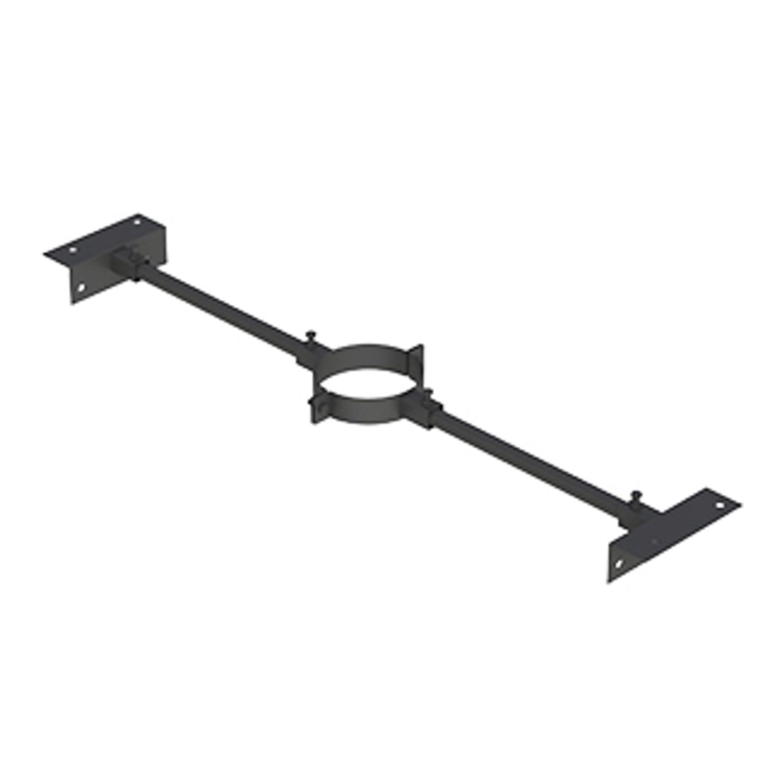 Jeremias DW-BLACK Sparrenhalterung Edelstahl matt schwarz