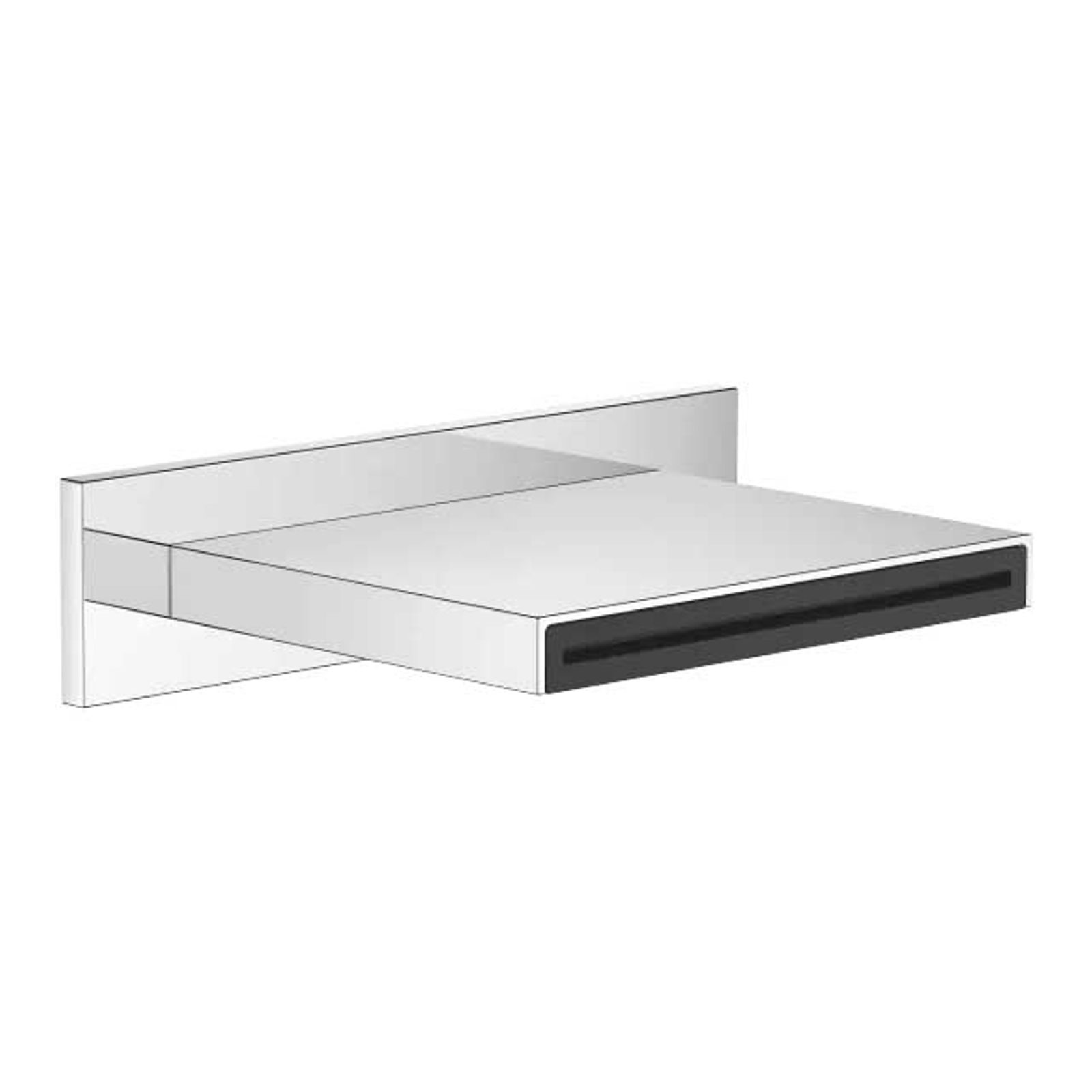 Dornbracht Schwall-Ausl Übergreifend eckig 13415979 chrom