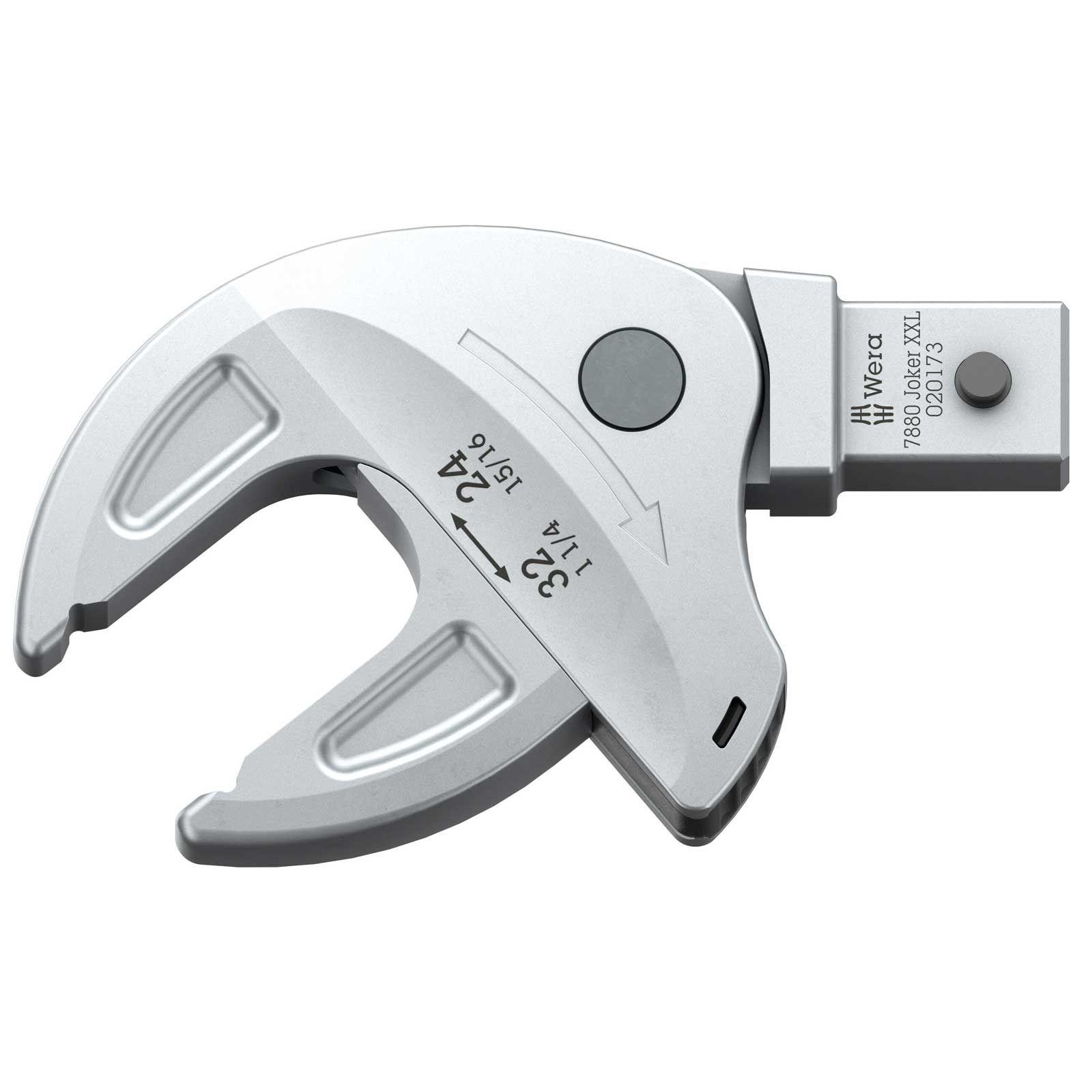 Wera 7880 Joker XXL Selbstjustierender Einsteck-Maulschlüssel für Schlüsselweite 24-32 mm, 14x18 mm