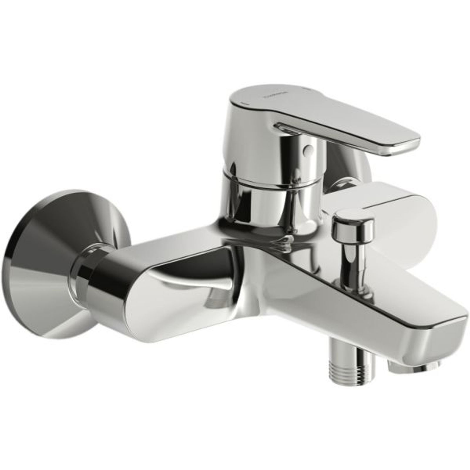 Einhand-Wannen-Batterie für Wandaufbau Hansapolo 5144 chrom