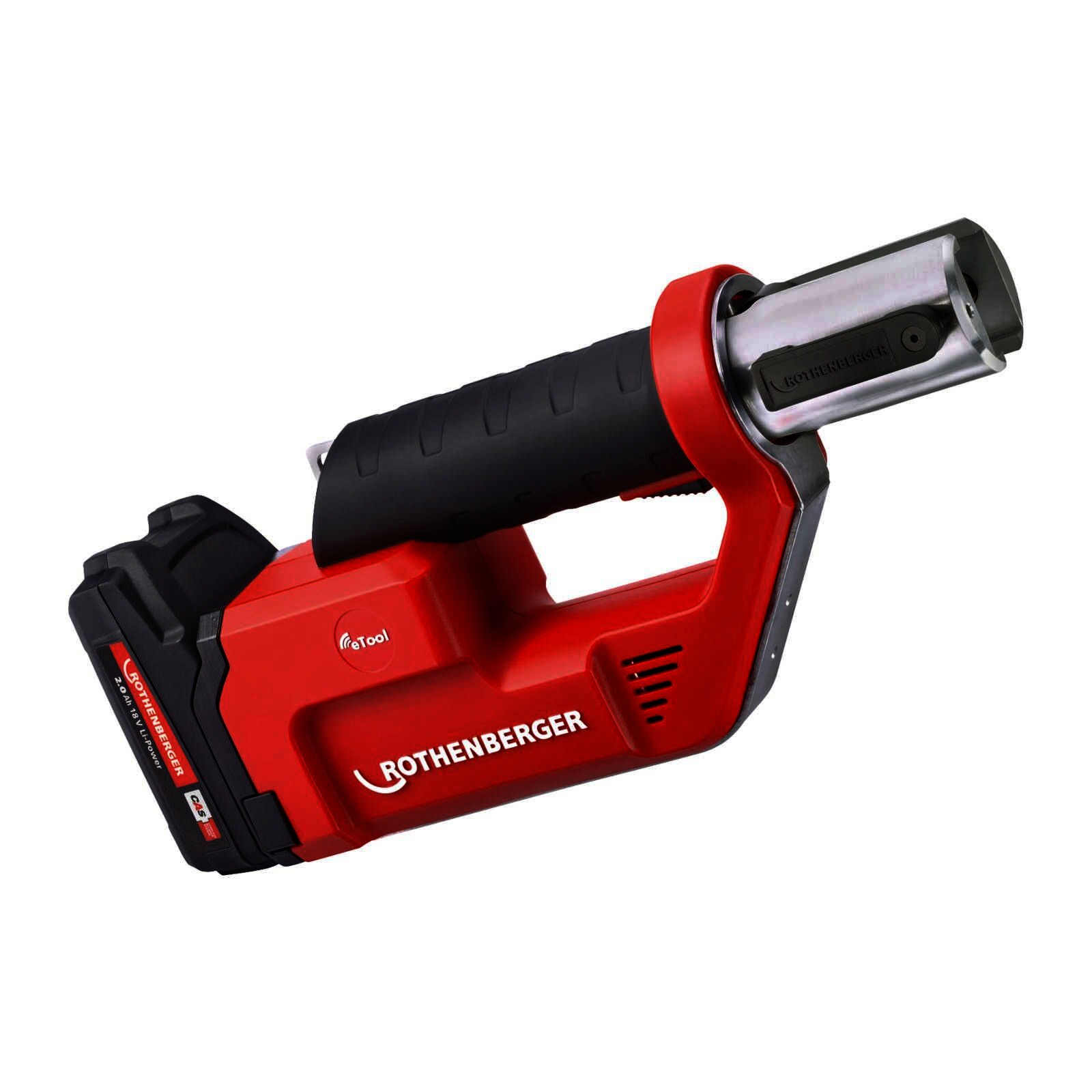 Rothenberger ROMAX Compact TT elektrohydraulische Fitting - Pressmaschine Set mit Pressbacken TH16-20-26, 1x2Ah