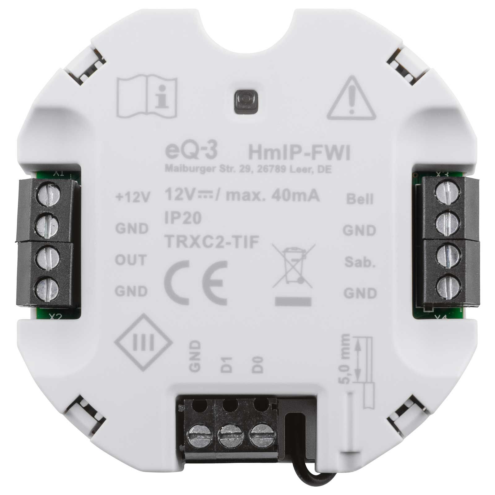 Homematic IP Smart Home Wiegand-Schnittstelle HmIP-FWI